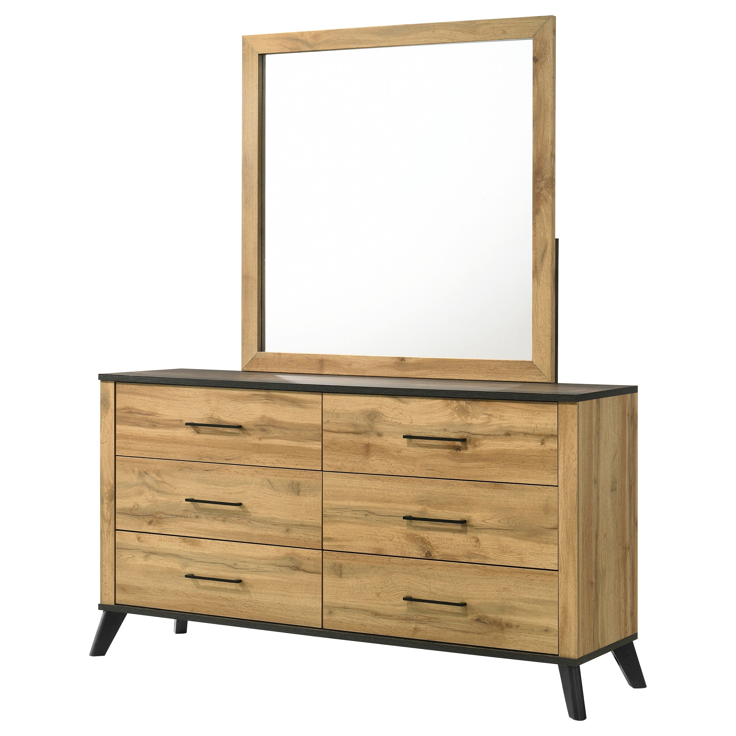 Kaywood Dresser with Mirror - Ideal Furniture (Fresno,CA)