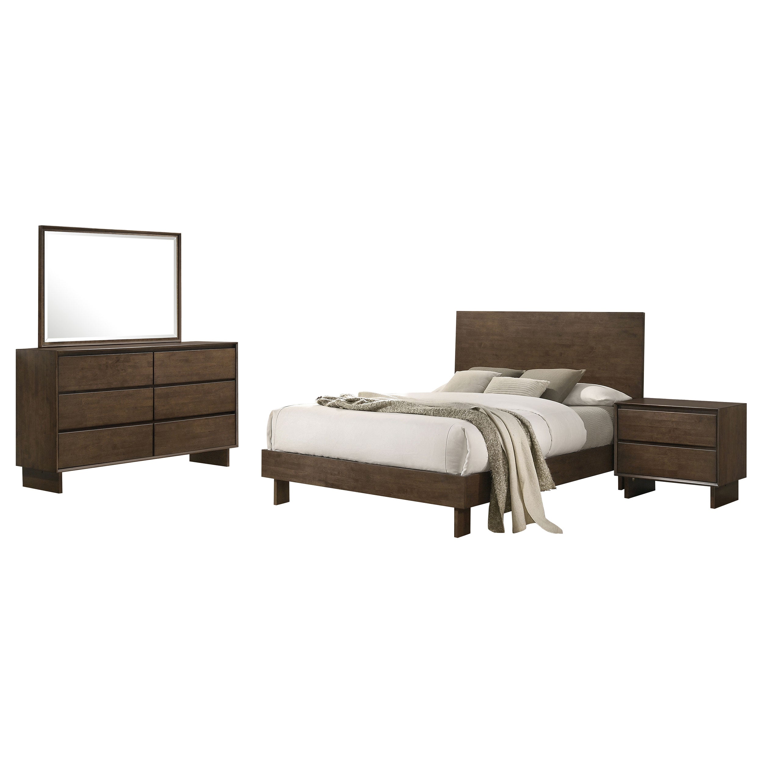 Glenwood 4 & 5 Piece Bedroom Set Eastren king & Queen - Ideal Furniture (Fresno,CA)