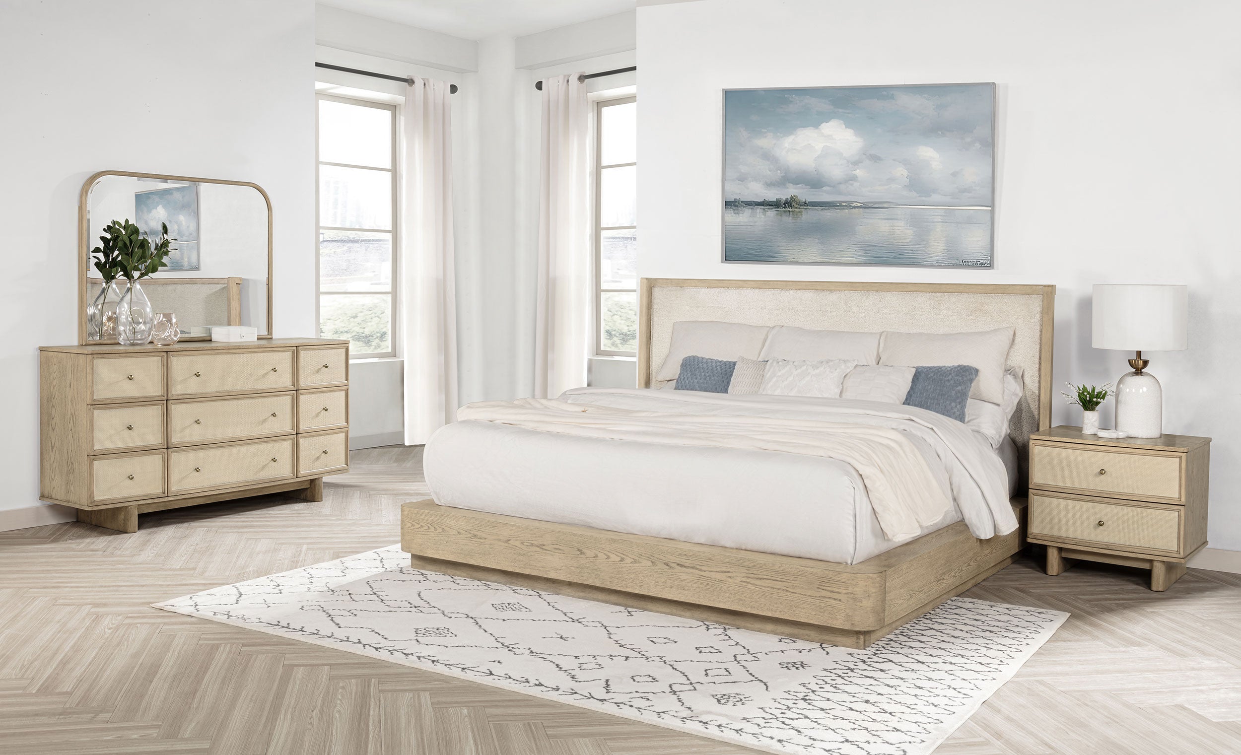 Kailani 4 & 5 Pc Bedroom Set E.King, Cal.King & Queen - Ideal Furniture (Fresno,CA)