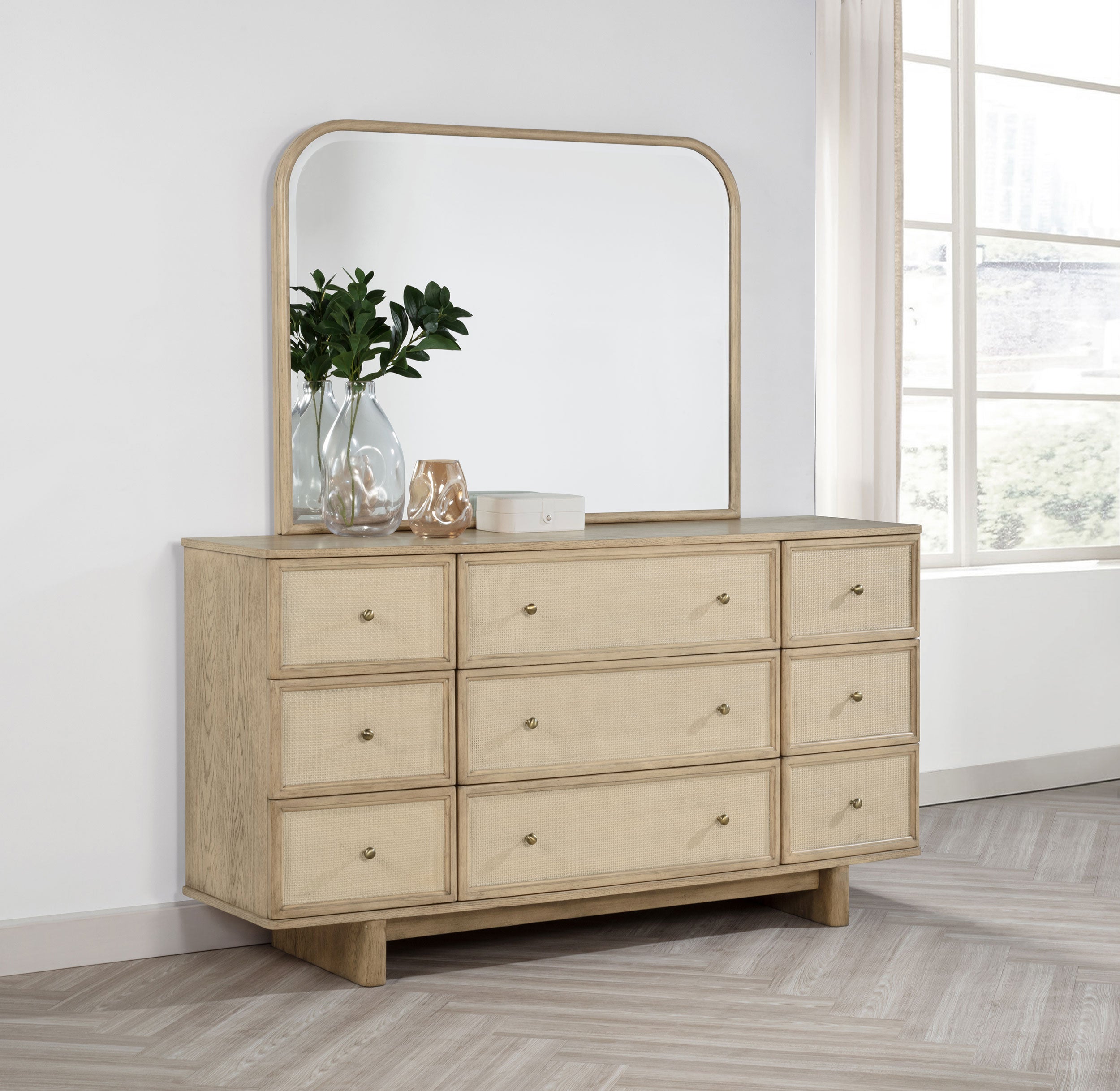 Kailani Dresser with Mirror - Ideal Furniture (Fresno,CA)