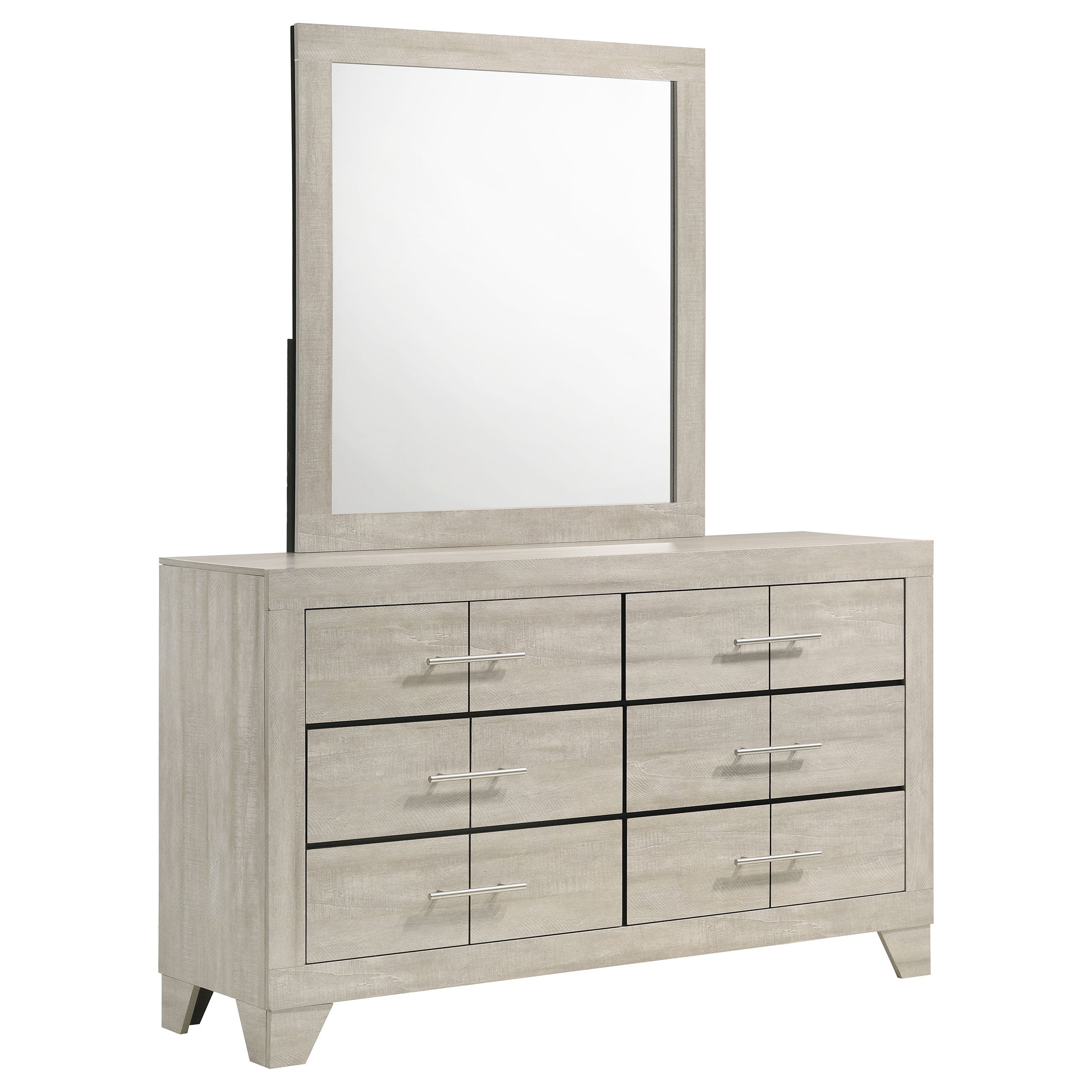 Trenton Dresser with Mirror - Ideal Furniture (Fresno,CA)