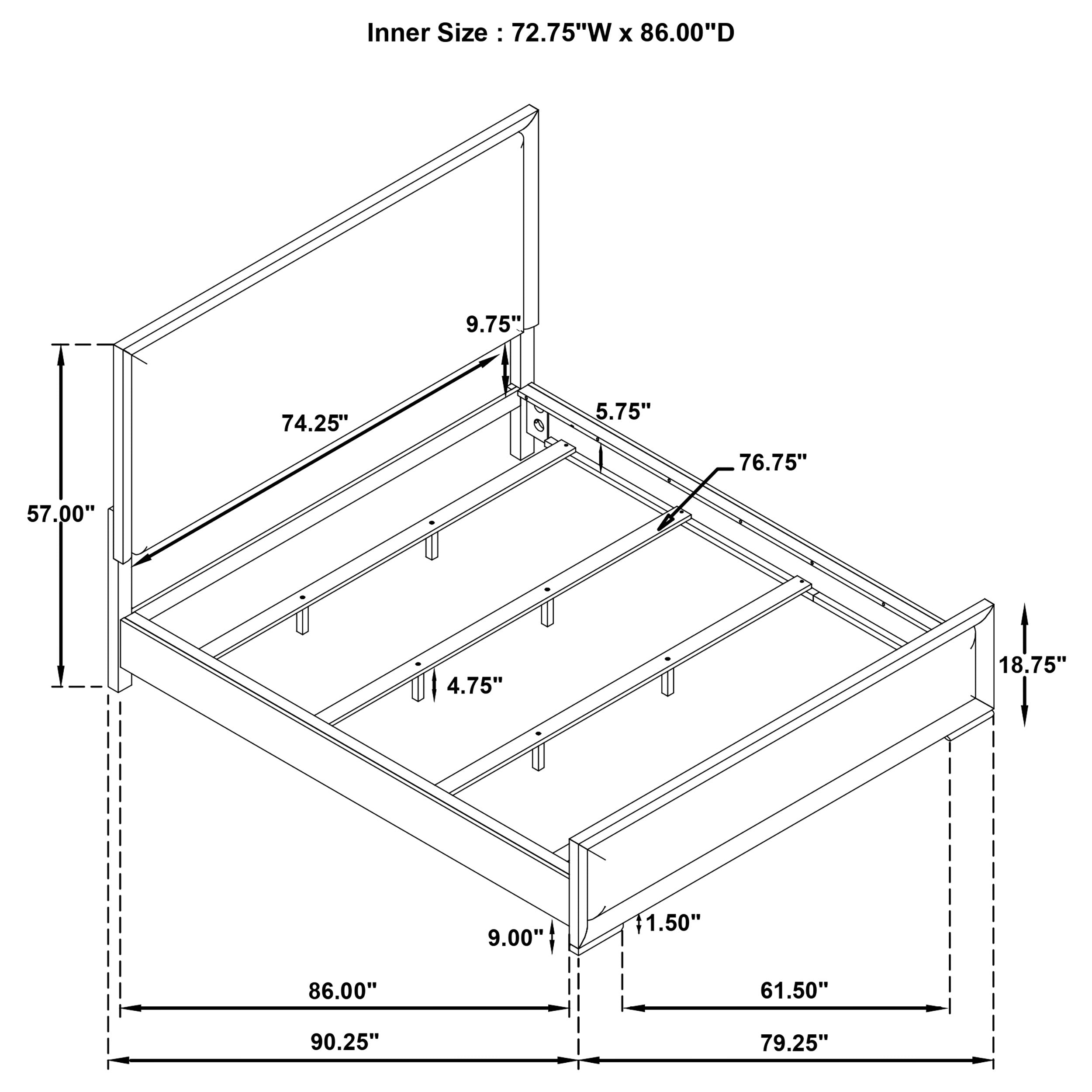 Gracemont Panel Bed - Ideal Furniture (Fresno,CA)