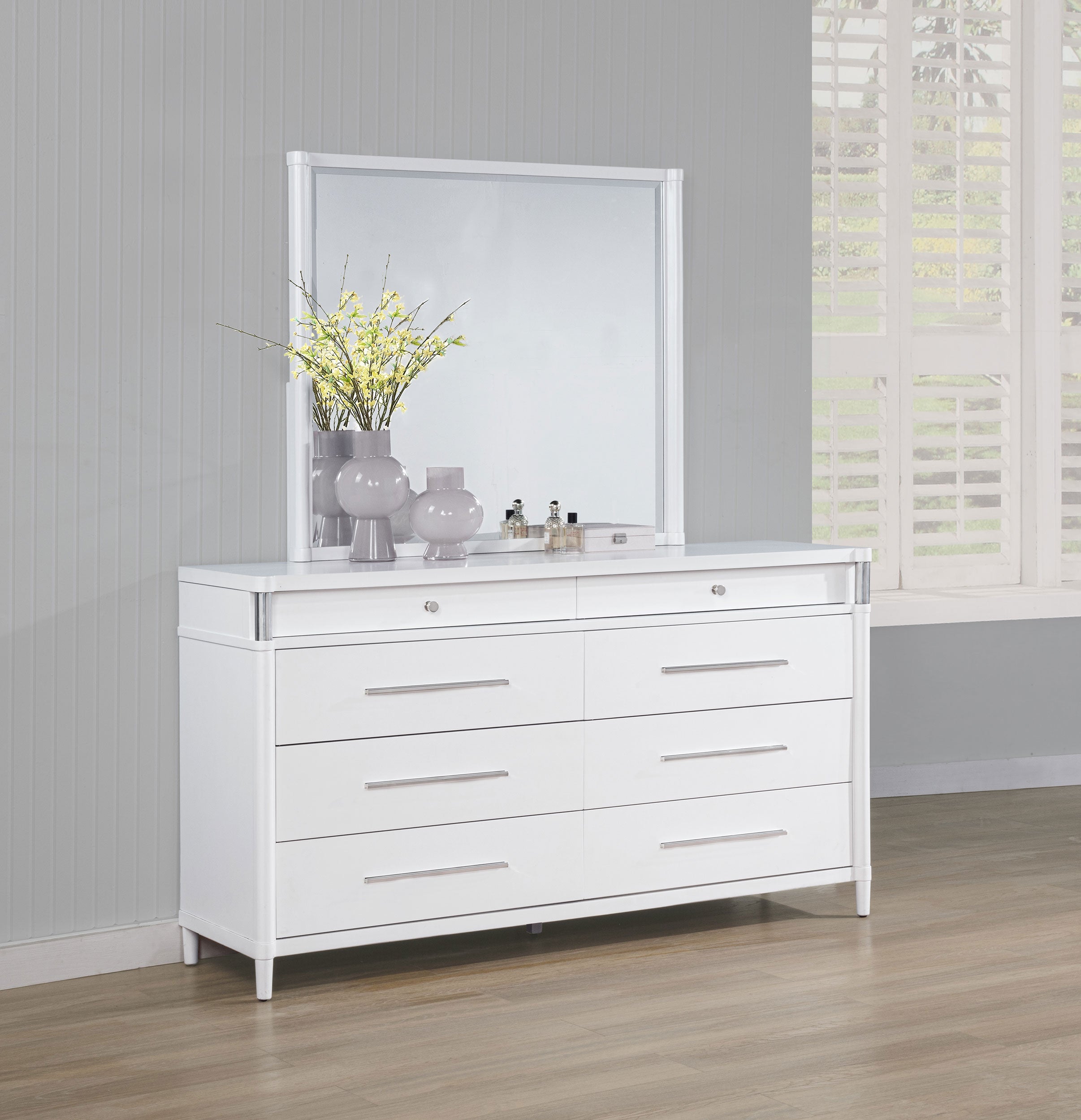 Gracemont Dresser with Mirror - Ideal Furniture (Fresno,CA)