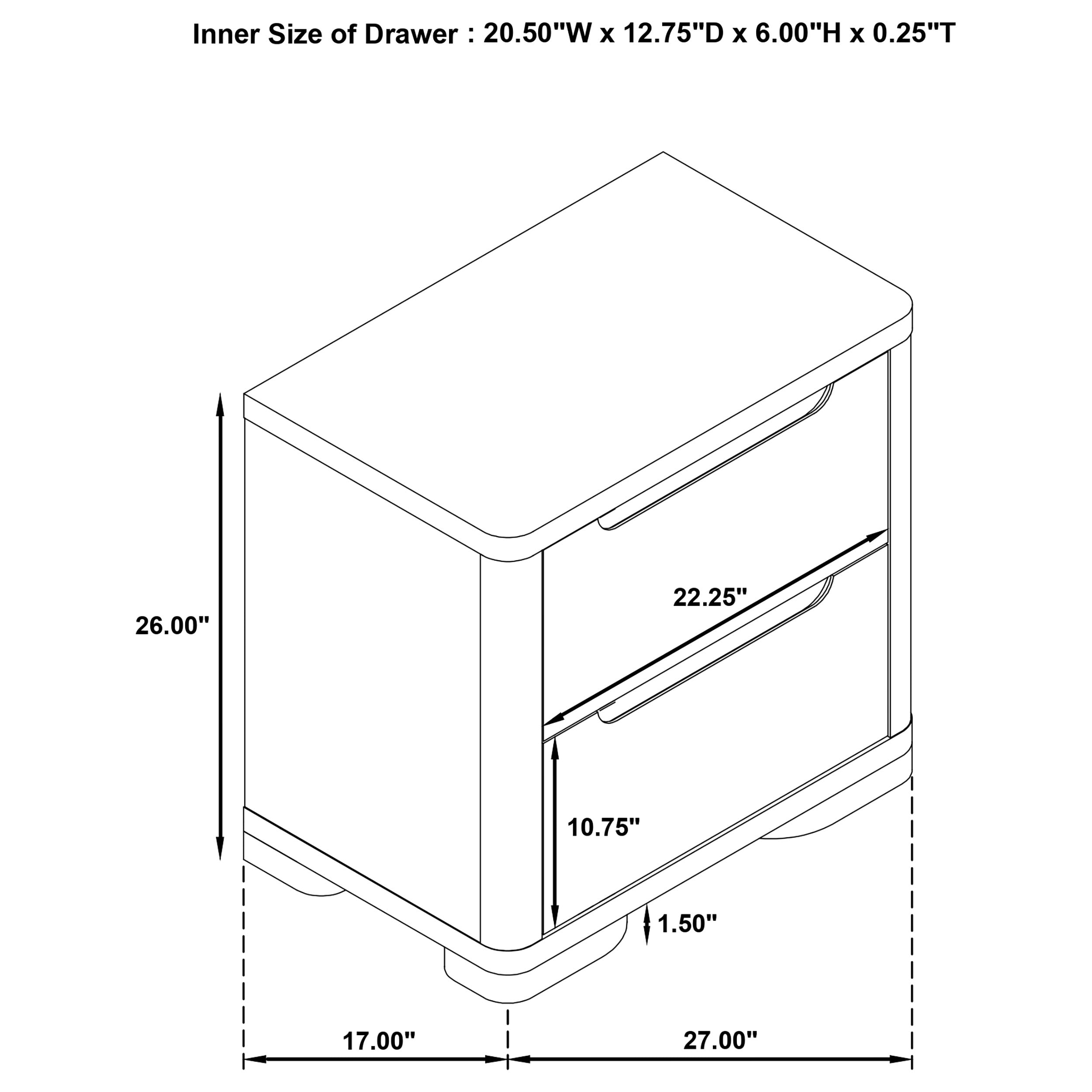 Ladera Nightstand - Ideal Furniture (Fresno,CA)
