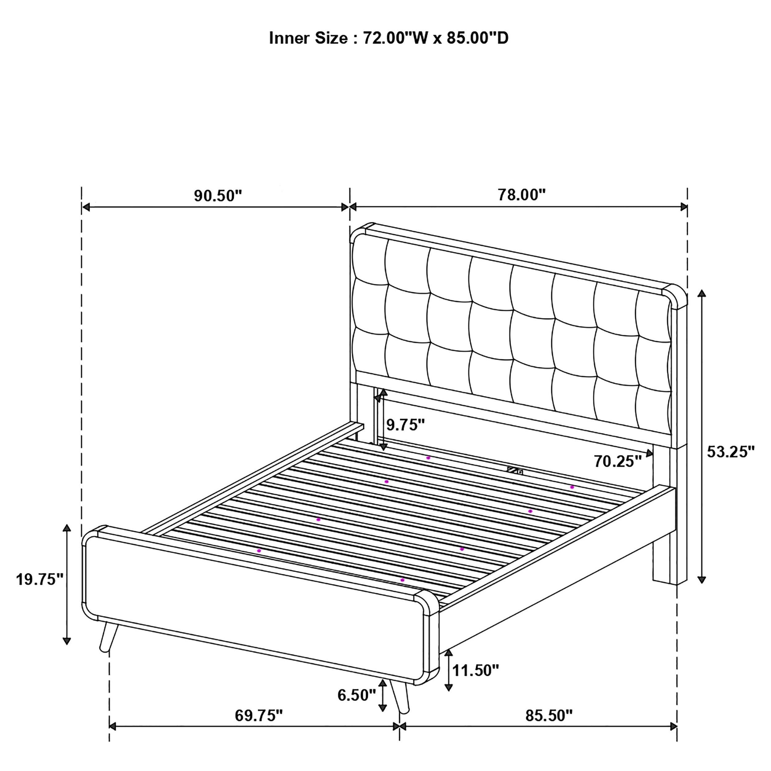 Robyn Panel Platform Bed - Ideal Furniture (Fresno,CA)