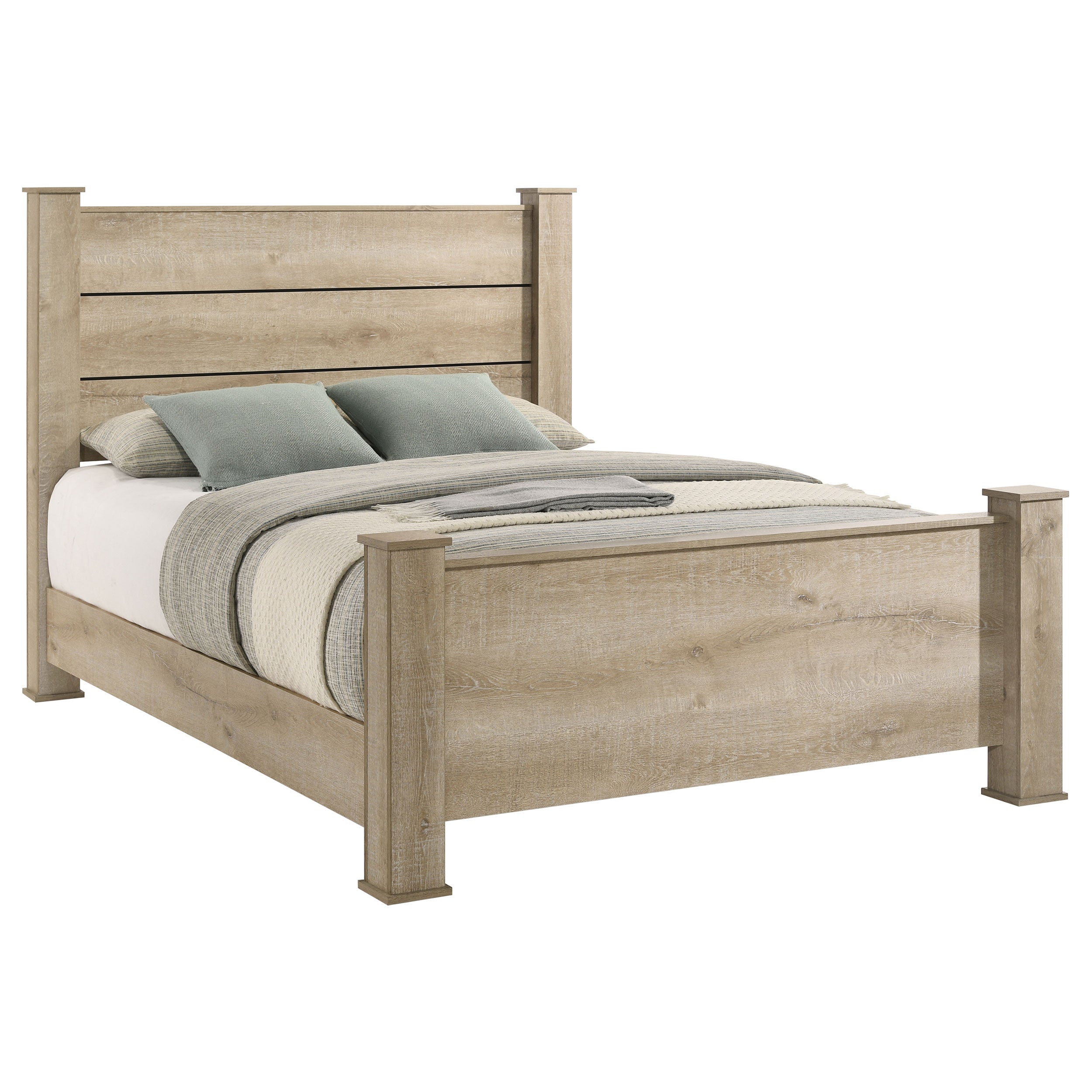 Oakglen Panel Bed - Ideal Furniture (Fresno,CA)