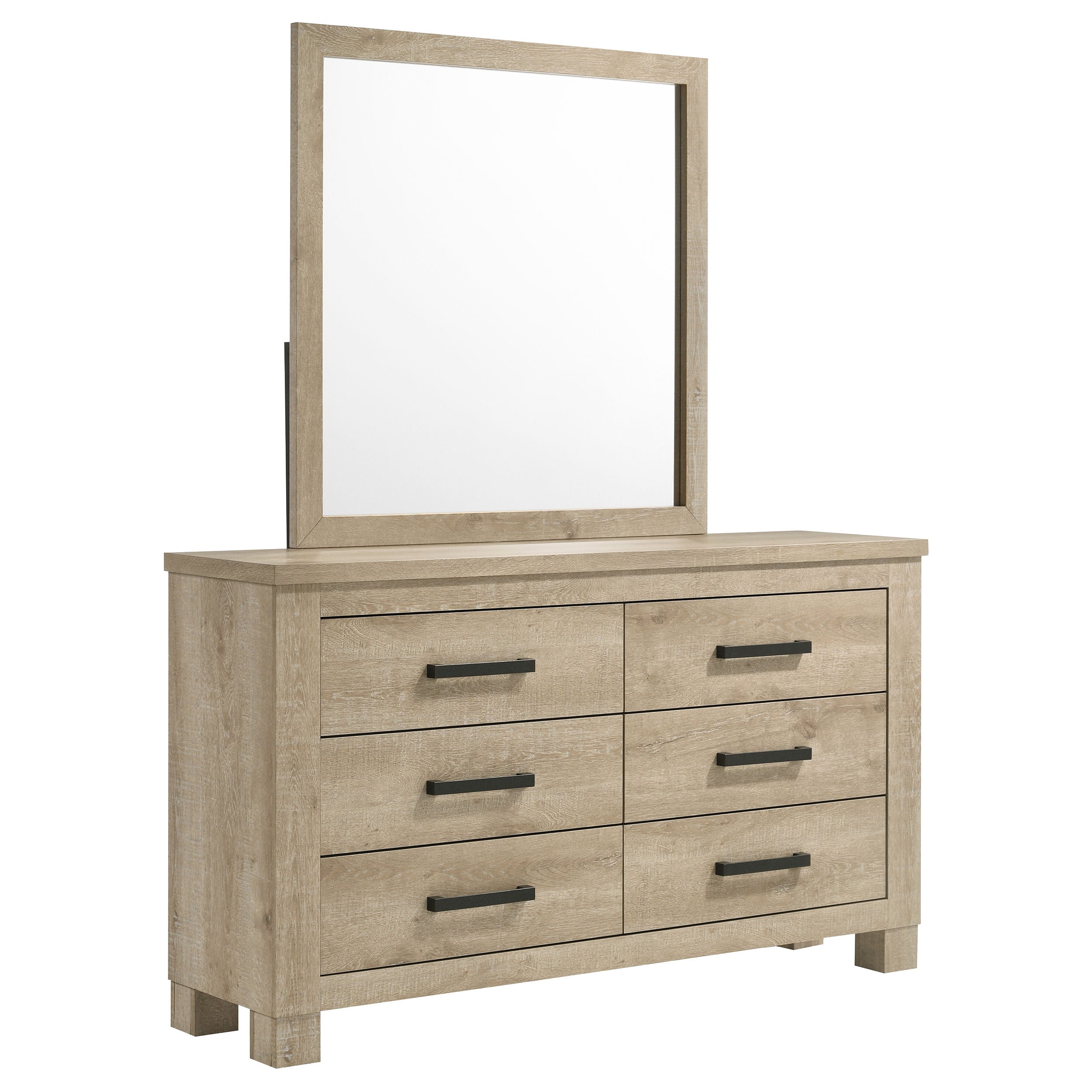 Oakglen Dresser with Mirror - Ideal Furniture (Fresno,CA)