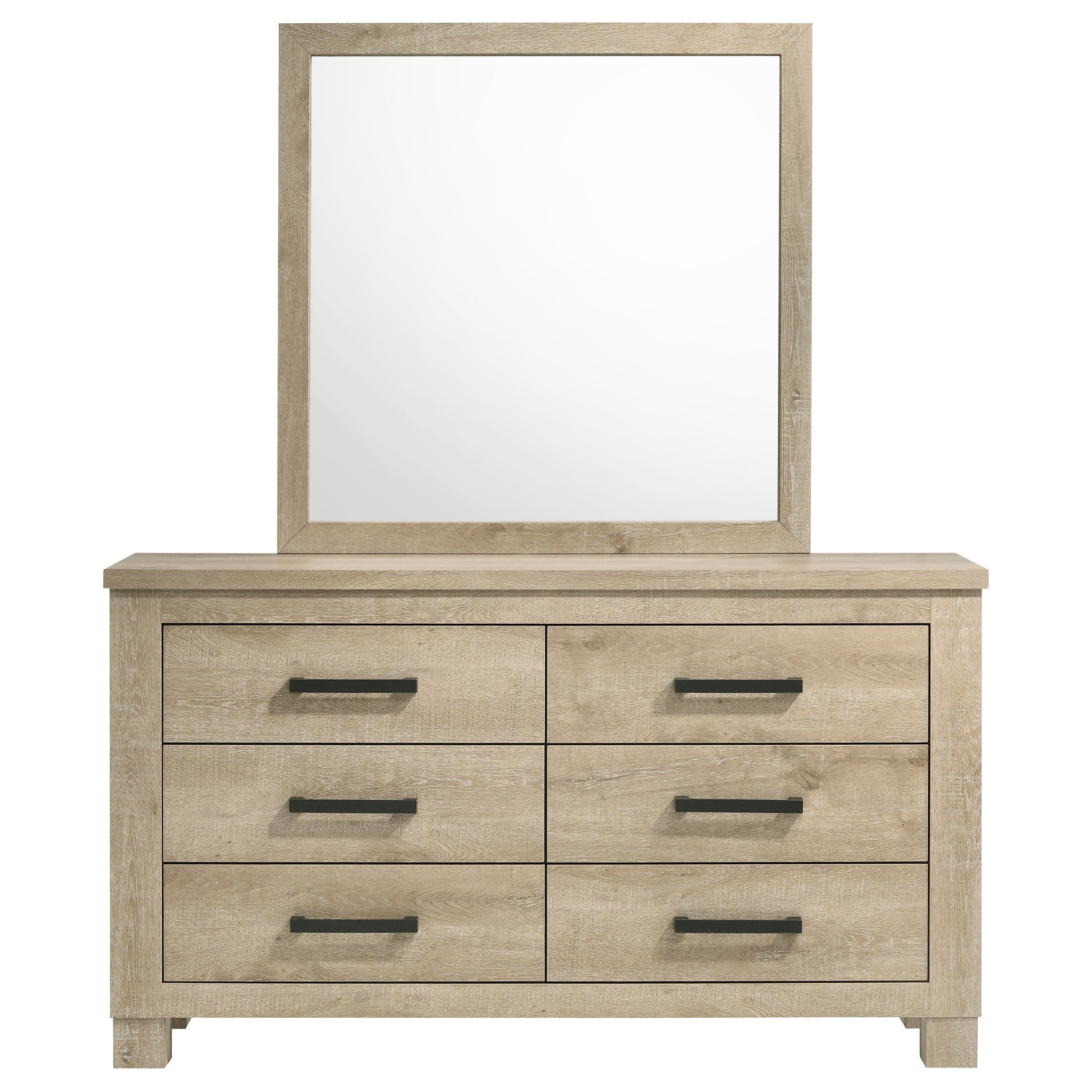Oakglen Dresser with Mirror - Ideal Furniture (Fresno,CA)