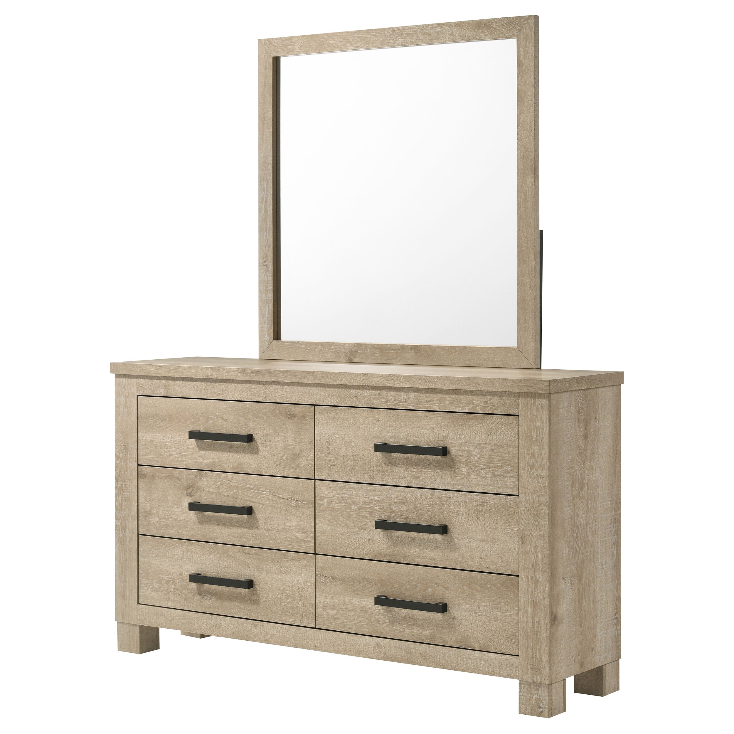 Oakglen Dresser with Mirror - Ideal Furniture (Fresno,CA)