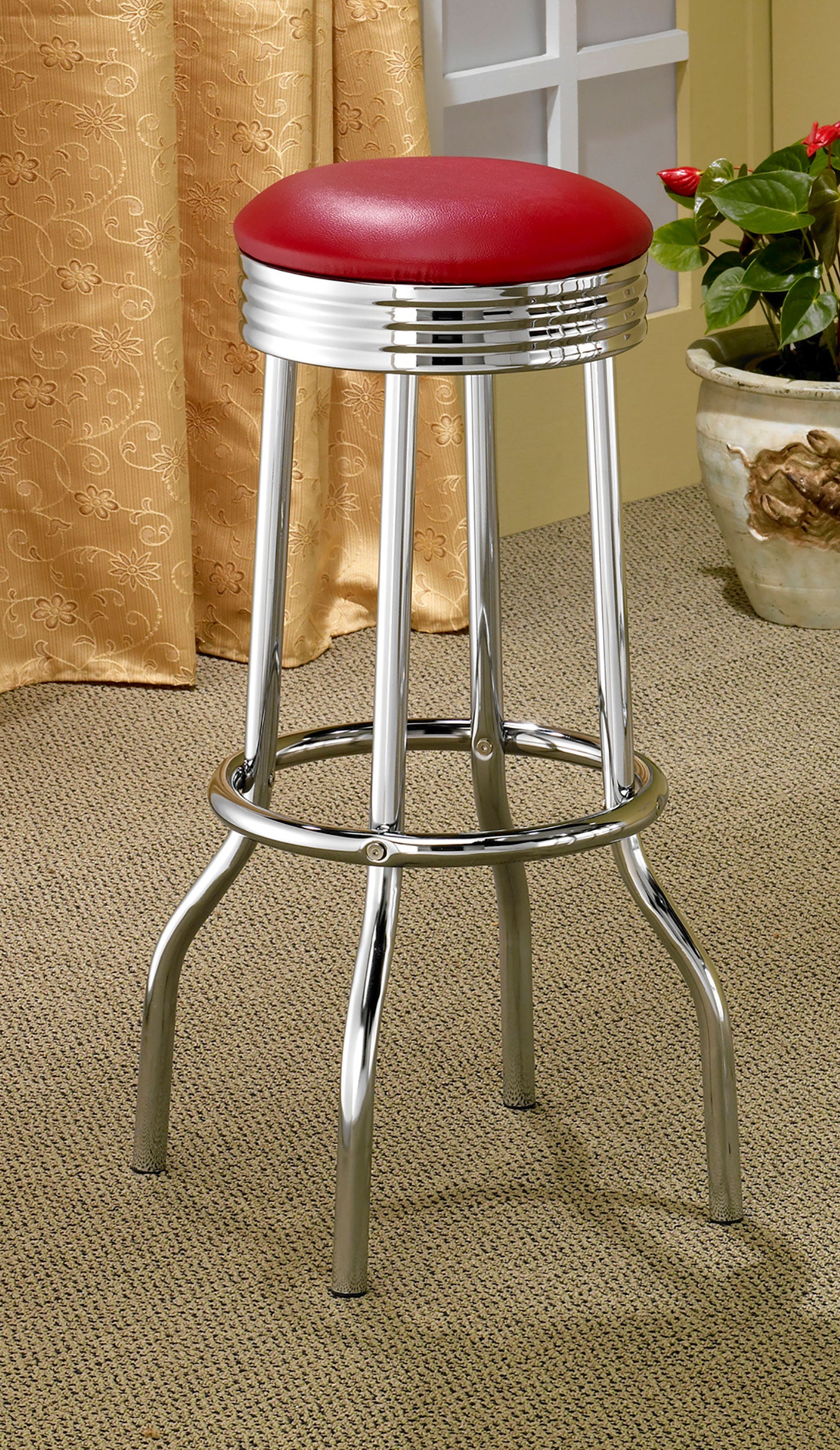 Retro Swivel Bar Stool - Ideal Furniture (Fresno,CA)