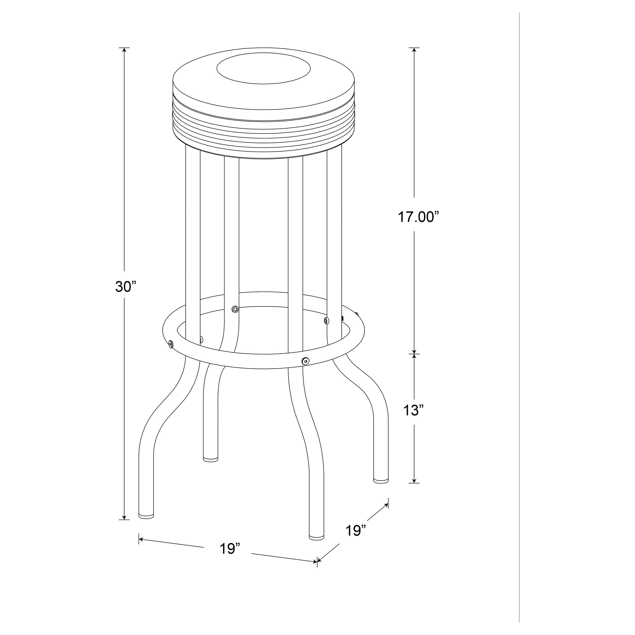 Retro Swivel Bar Stool - Ideal Furniture (Fresno,CA)