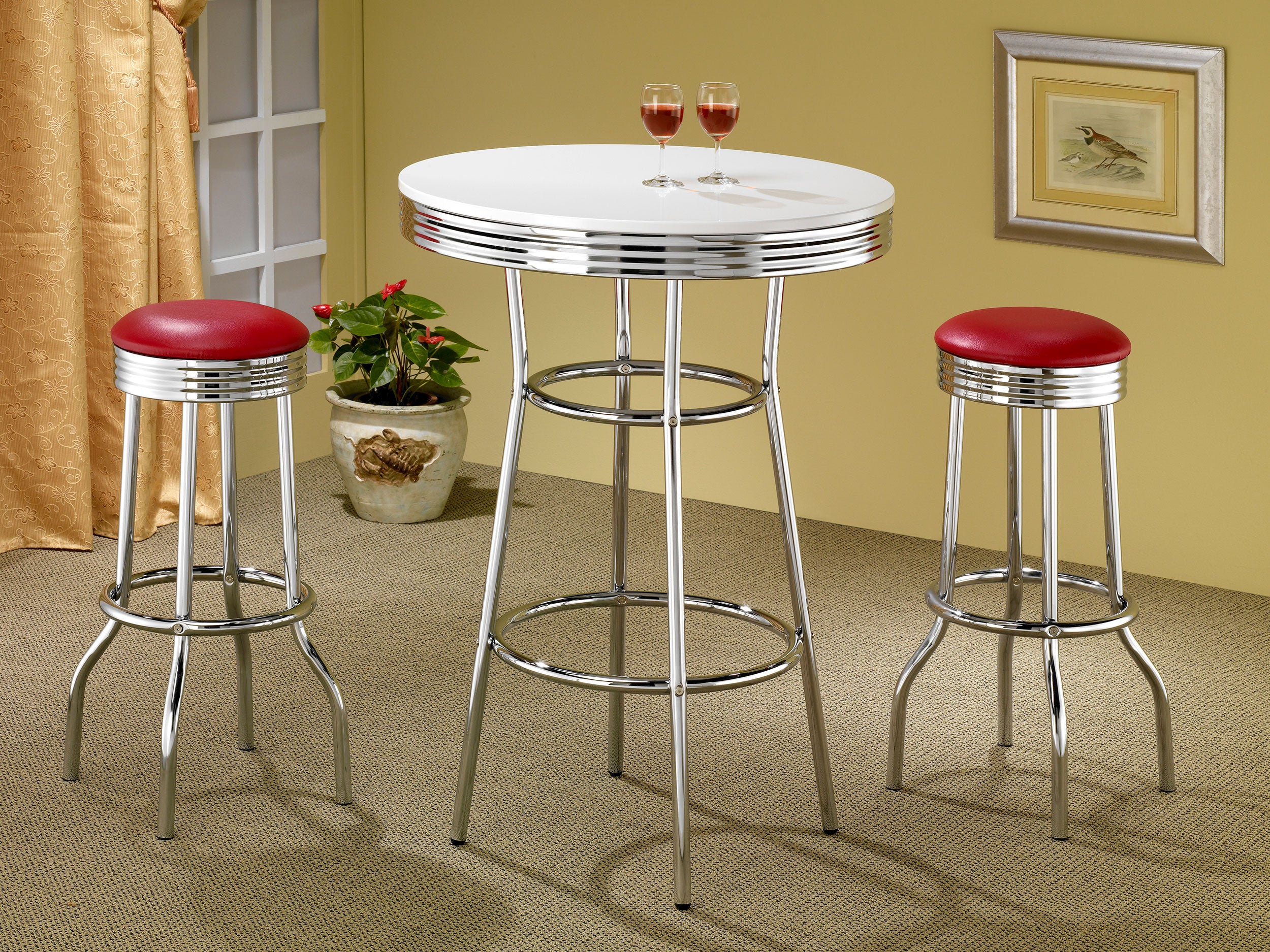 Retro Swivel Bar Stool - Ideal Furniture (Fresno,CA)