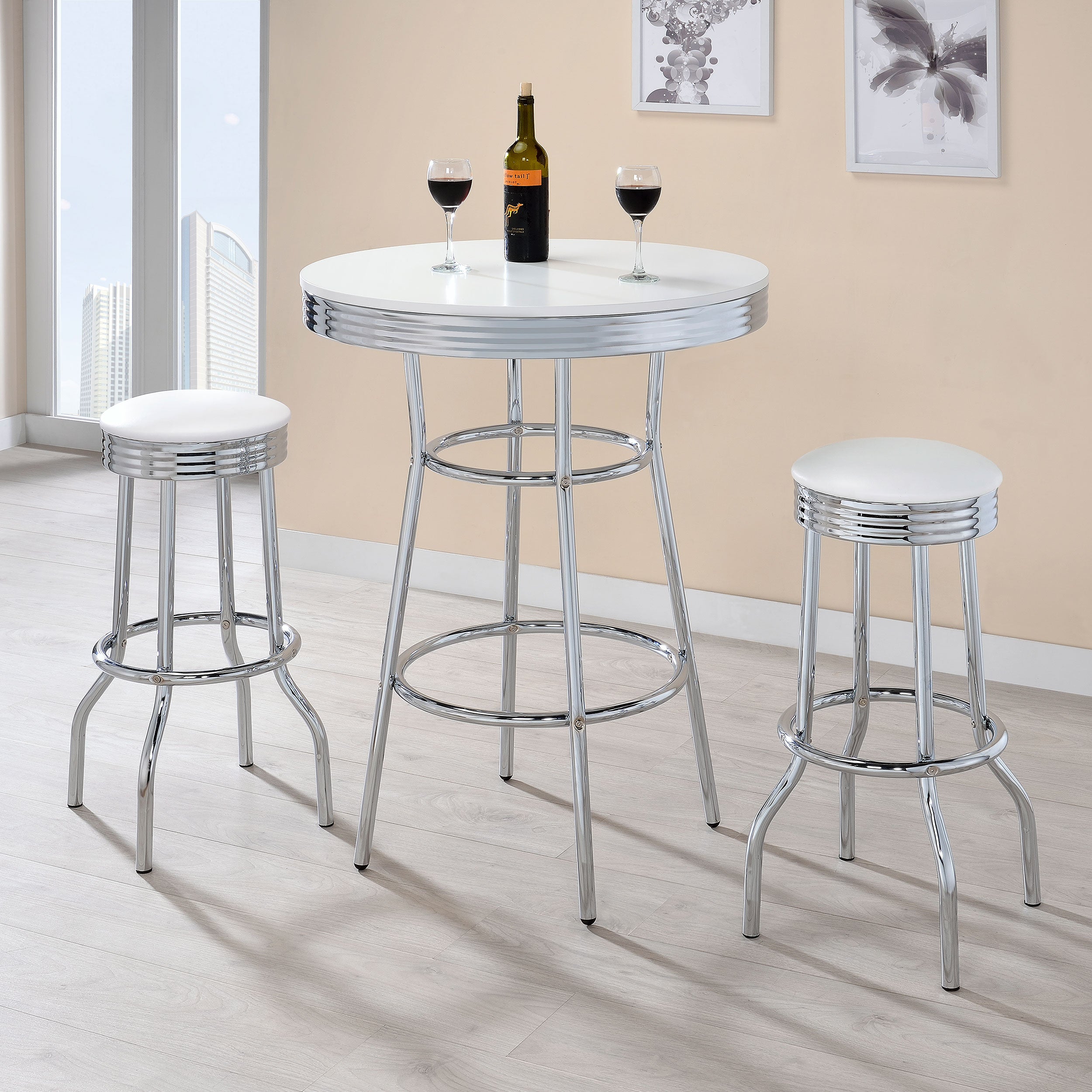 Retro Swivel Bar Stool - Ideal Furniture (Fresno,CA)