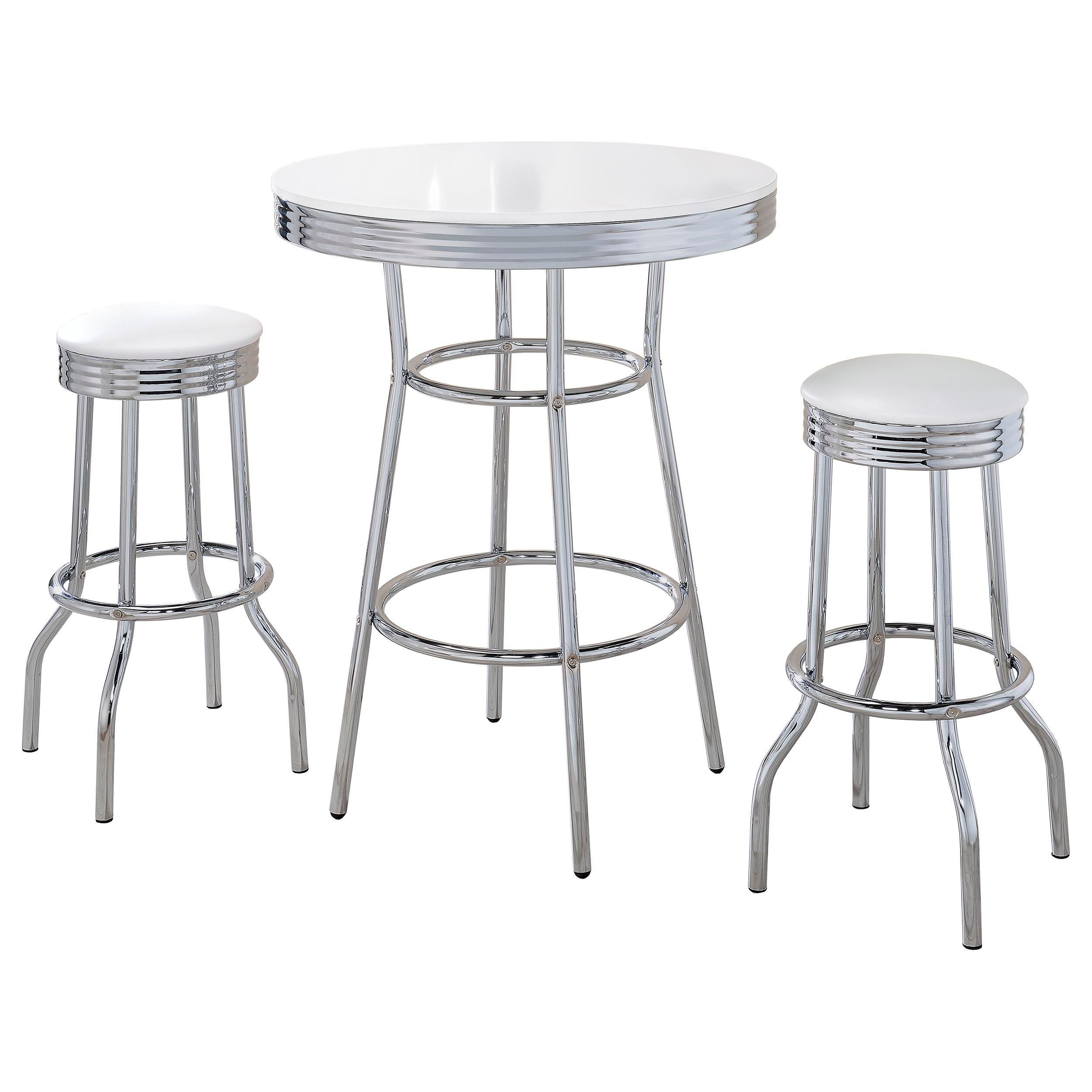Retro Bar Table Set - Ideal Furniture (Fresno,CA)