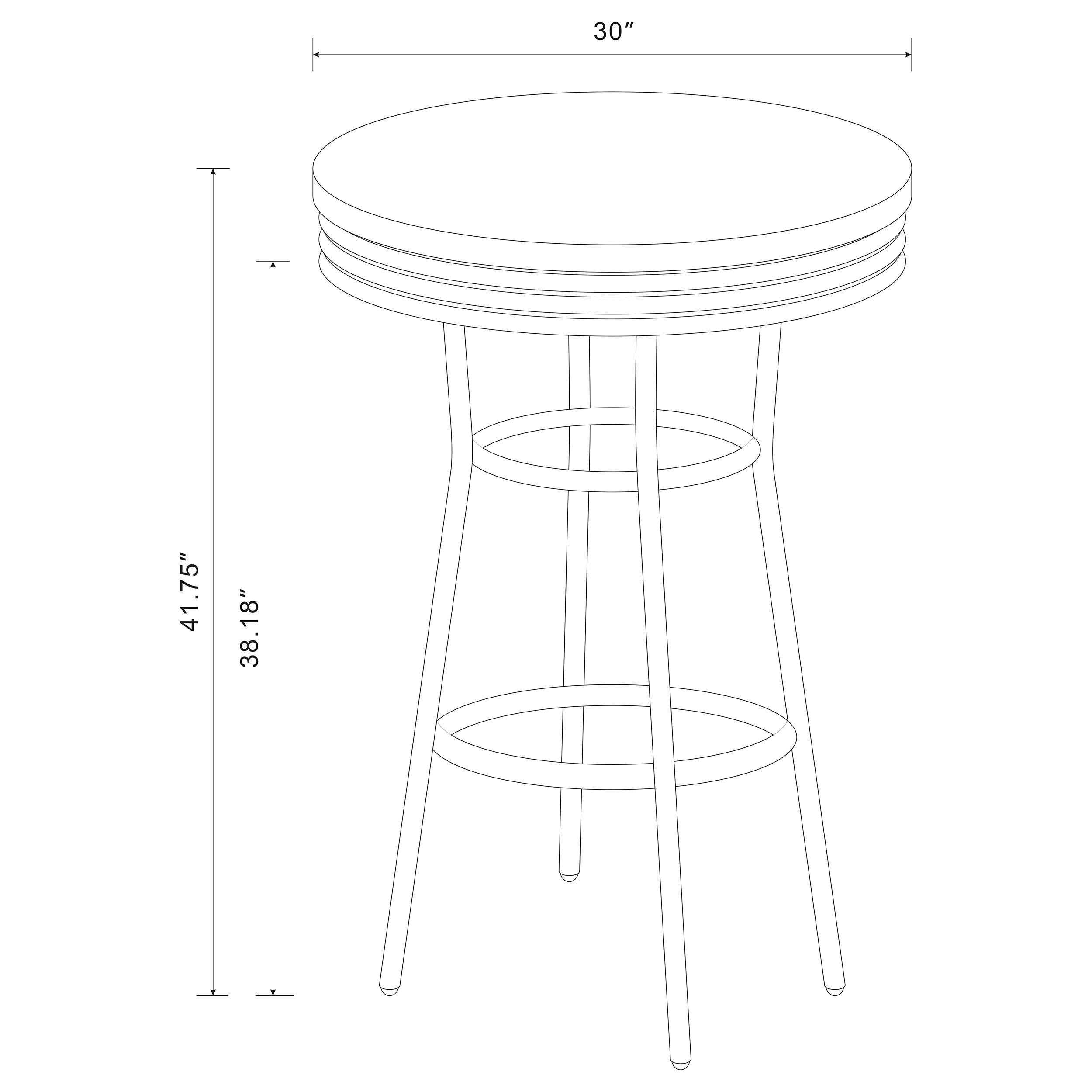 Retro Bar Table Set - Ideal Furniture (Fresno,CA)