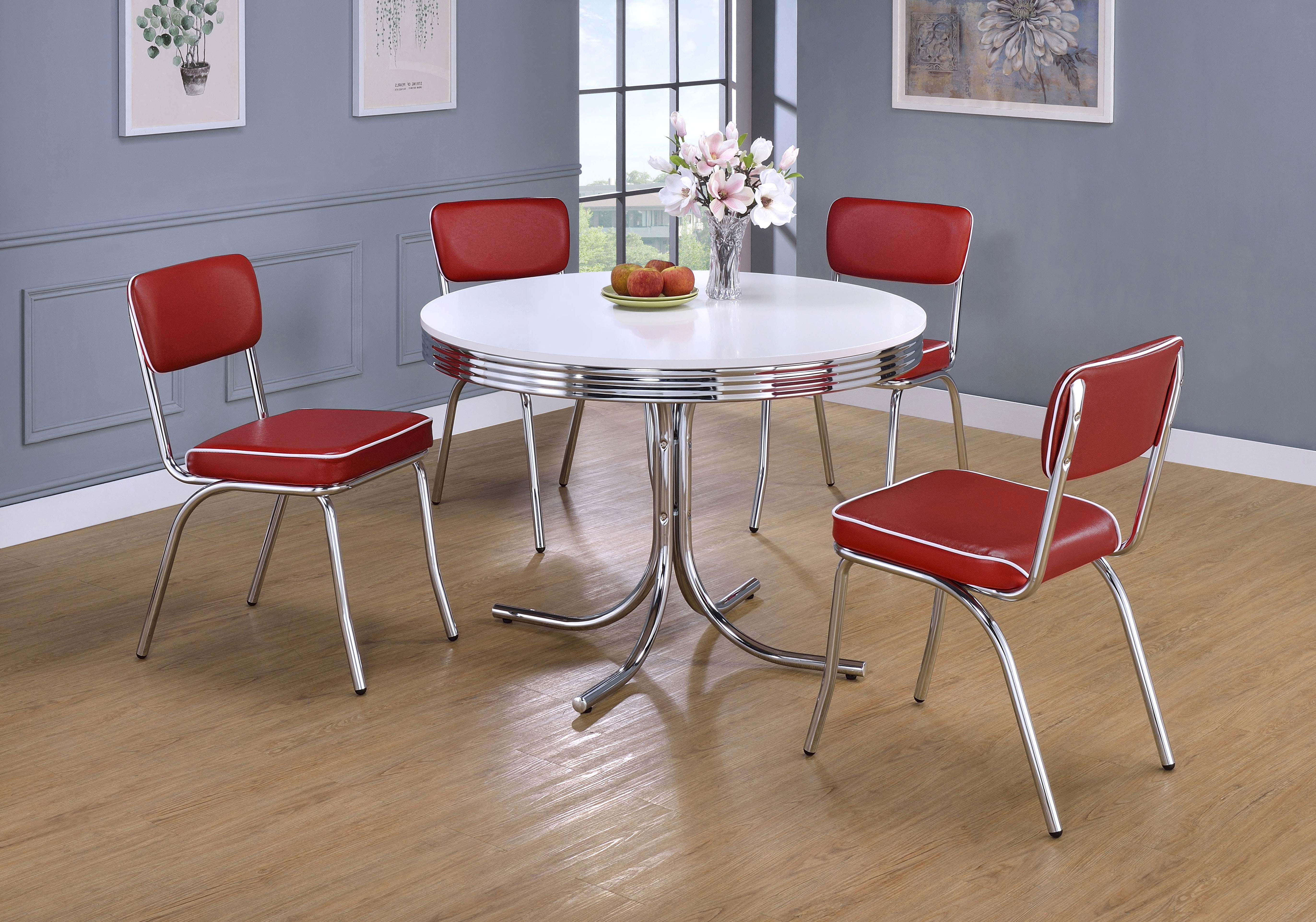 Retro Dining Set - Ideal Furniture (Fresno,CA)
