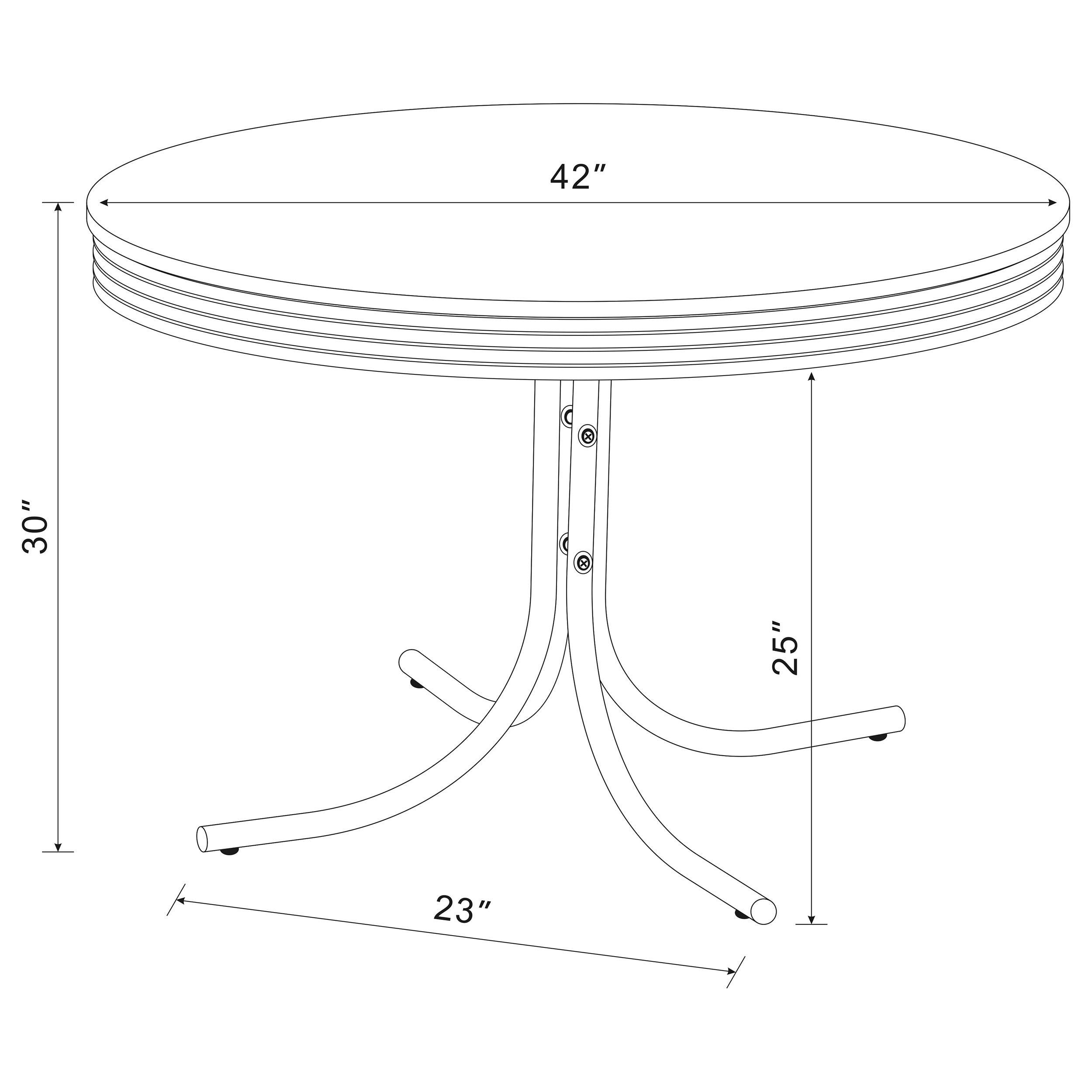 Retro Dining Set - Ideal Furniture (Fresno,CA)