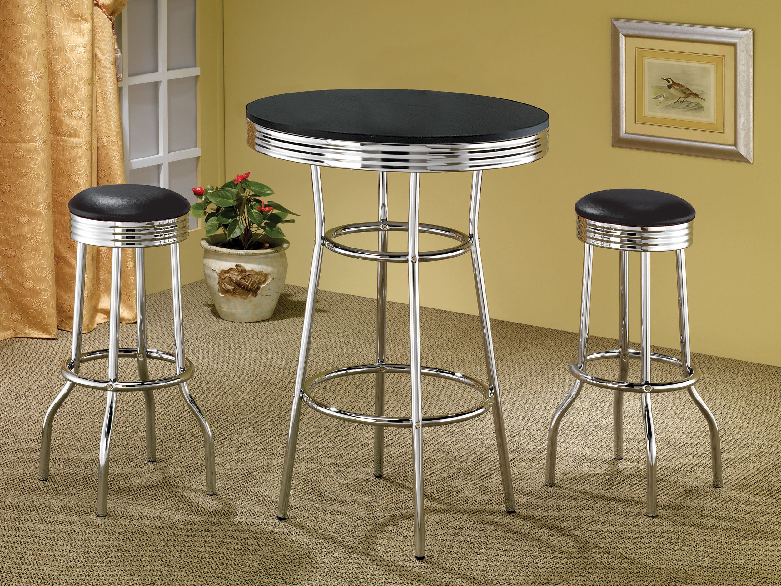 Retro Swivel Bar Stool - Ideal Furniture (Fresno,CA)