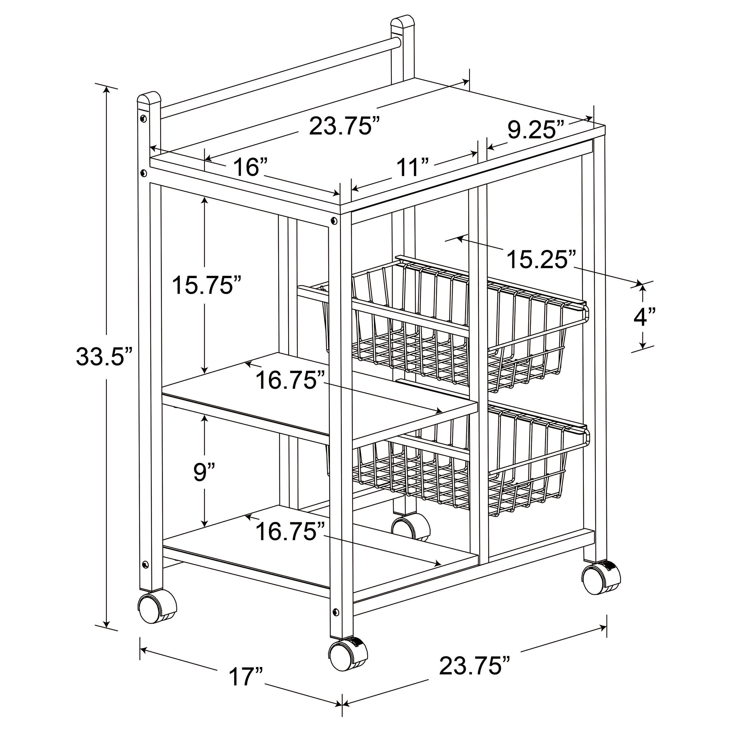 Kelvin Kitchen Cart - Ideal Furniture (Fresno,CA)