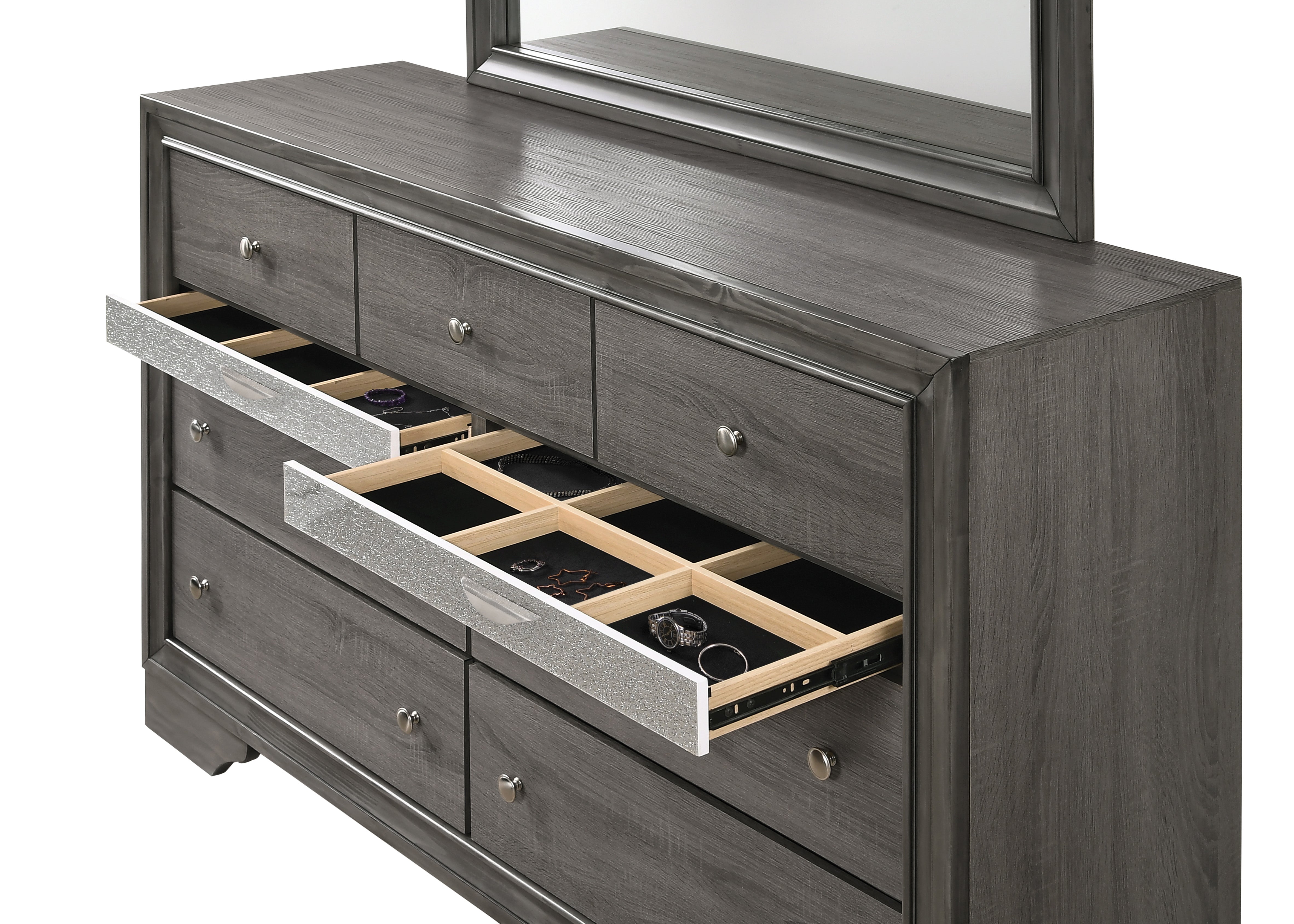 Naima Gray Dresser - Ideal Furniture (Fresno,CA)