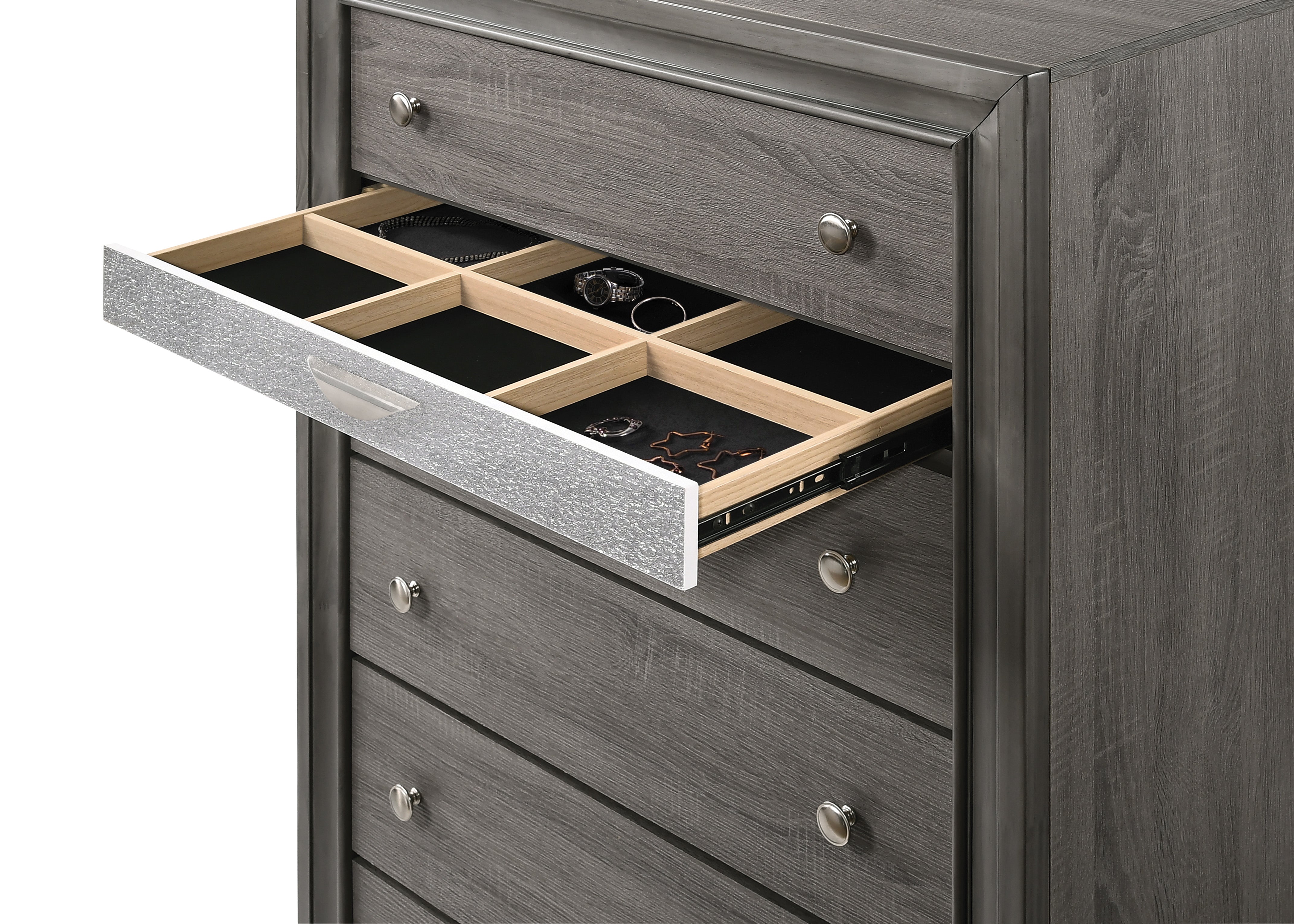 Naima Gray Chest - Ideal Furniture (Fresno,CA)