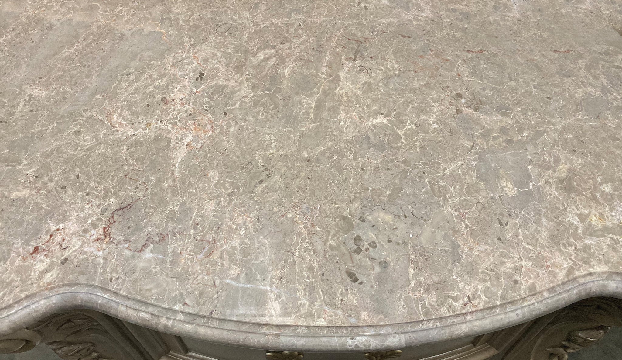 Gorsedd Marble & Antique White Nightstand - Ideal Furniture (Fresno,CA)