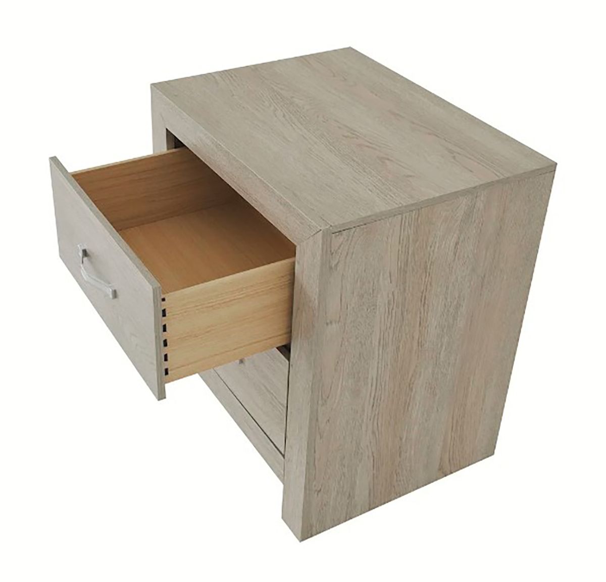 Crown Mark Furniture Jaylen 2 Drawer Nightstand in Gray - Ideal Furniture (Fresno,CA)