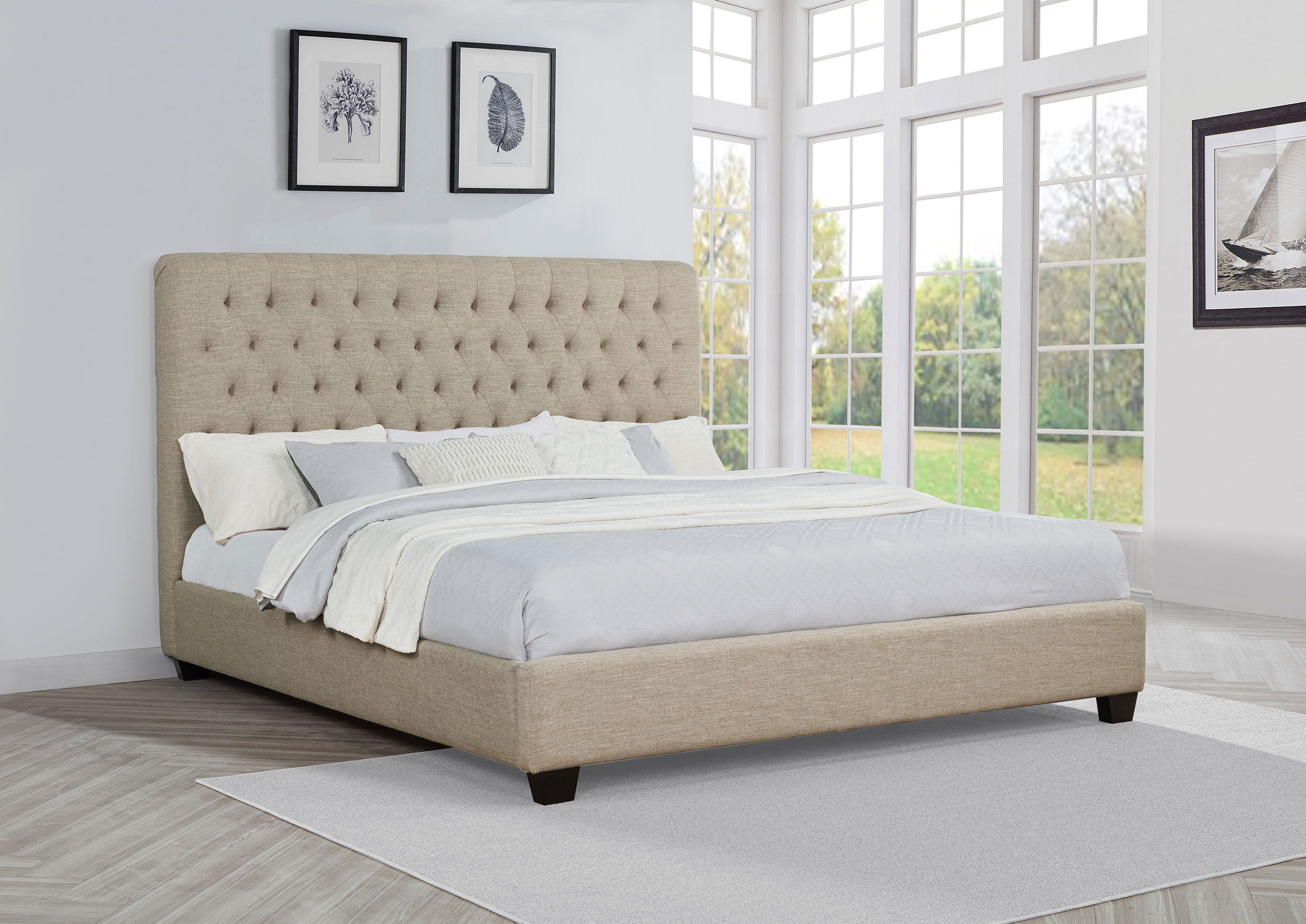Chloe Panel Bed - Ideal Furniture (Fresno,CA)