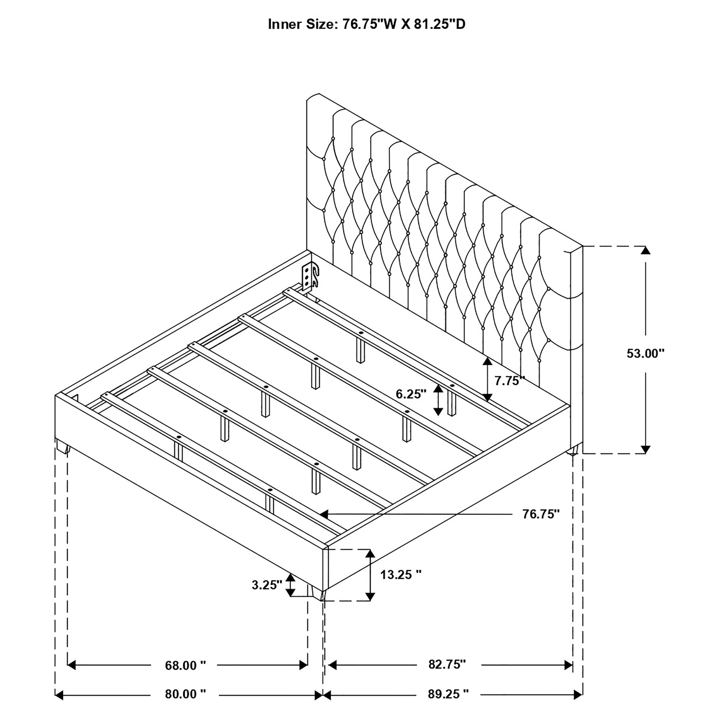 Chloe Panel Bed - Ideal Furniture (Fresno,CA)