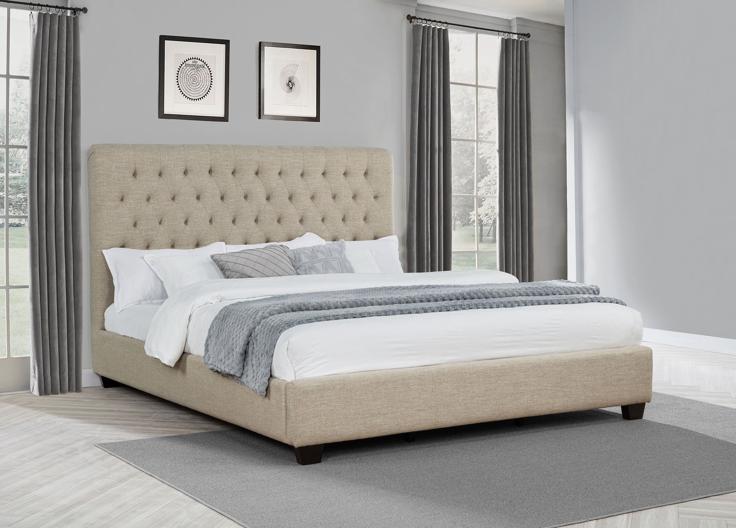 Chloe Panel Bed - Ideal Furniture (Fresno,CA)
