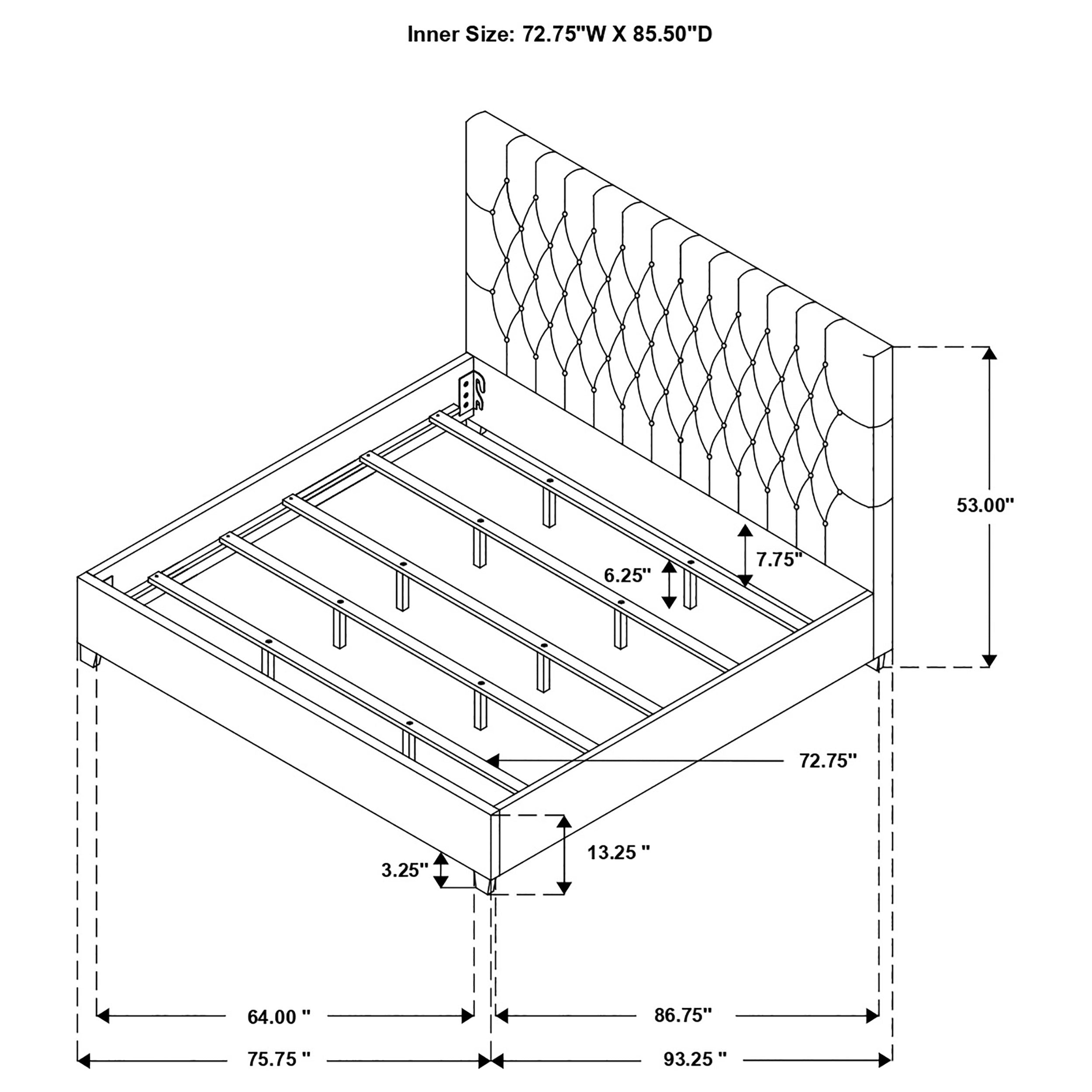 Chloe Panel Bed - Ideal Furniture (Fresno,CA)