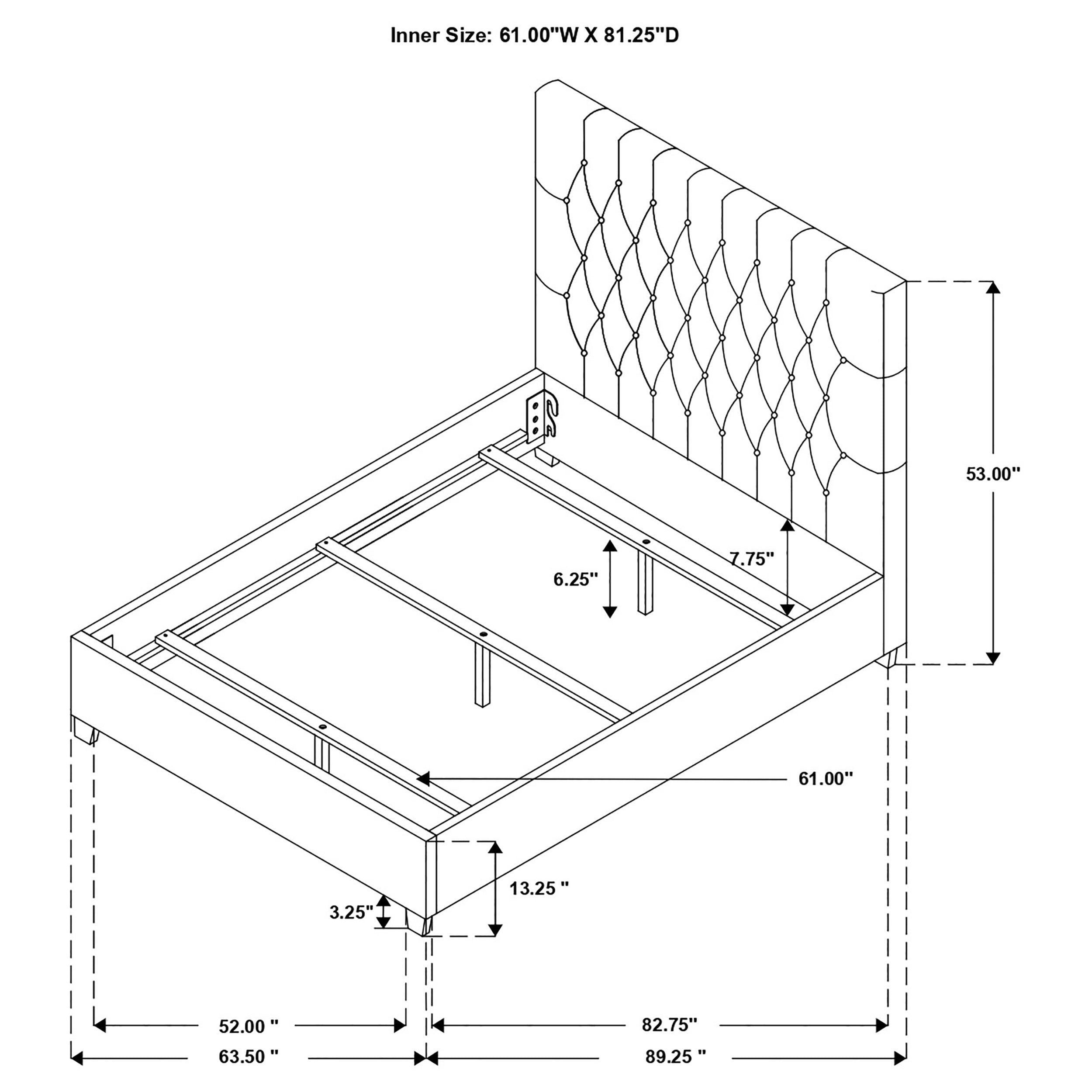 Chloe Panel Bed - Ideal Furniture (Fresno,CA)