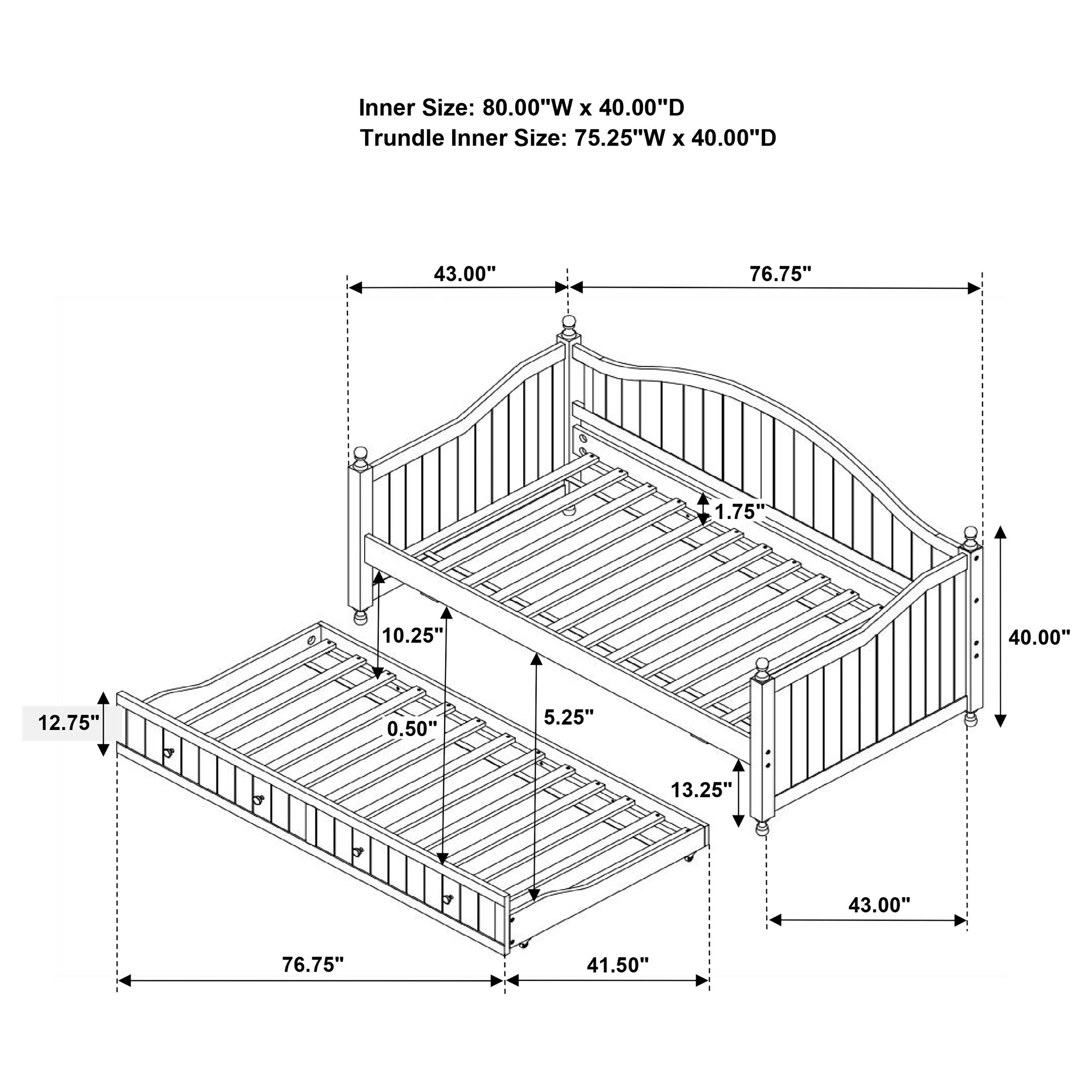 Julie Ann Daybed with Trundle - Ideal Furniture (Fresno,CA)