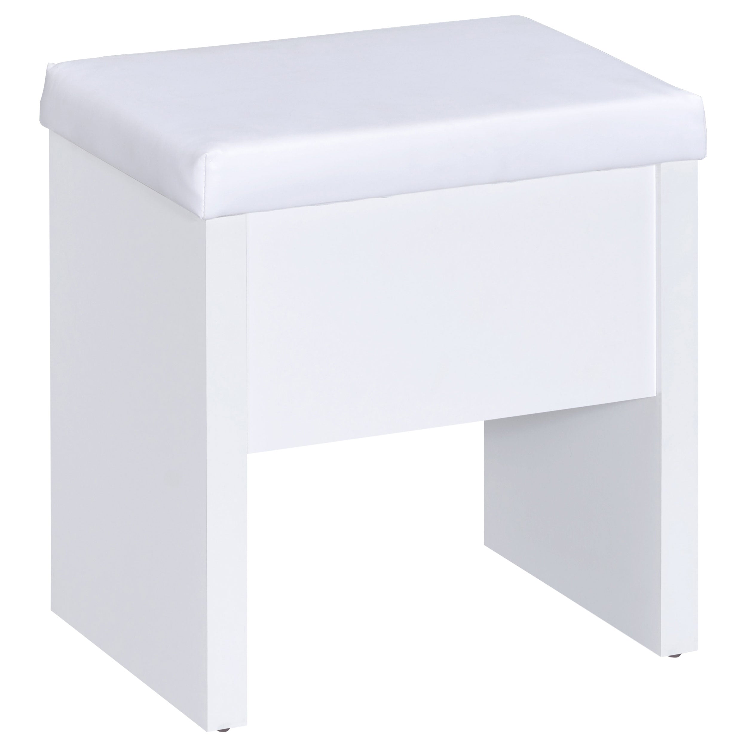 Harvey Makeup Vanity Table with Mirror and Stool - Ideal Furniture (Fresno,CA)