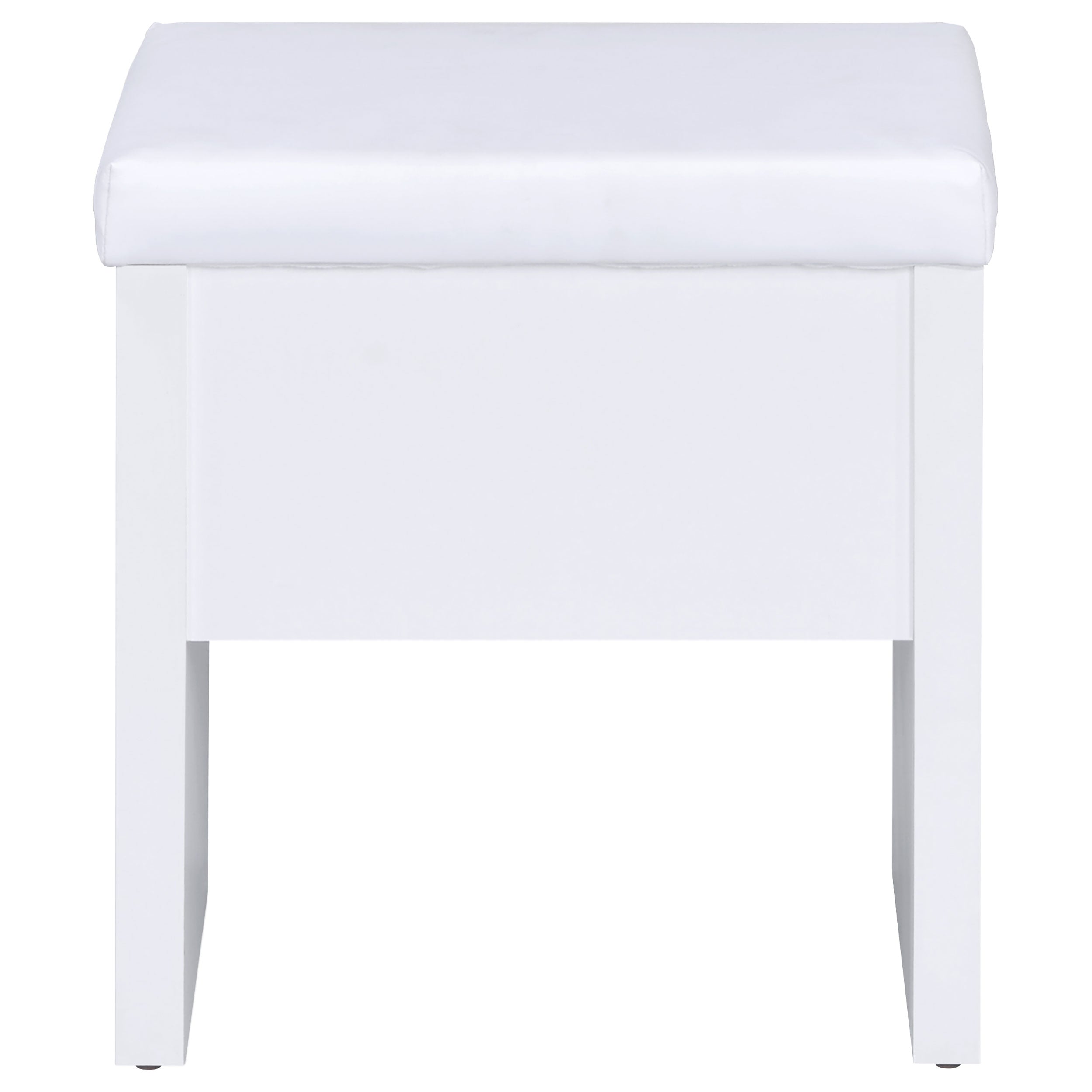 Harvey Makeup Vanity Table with Mirror and Stool - Ideal Furniture (Fresno,CA)