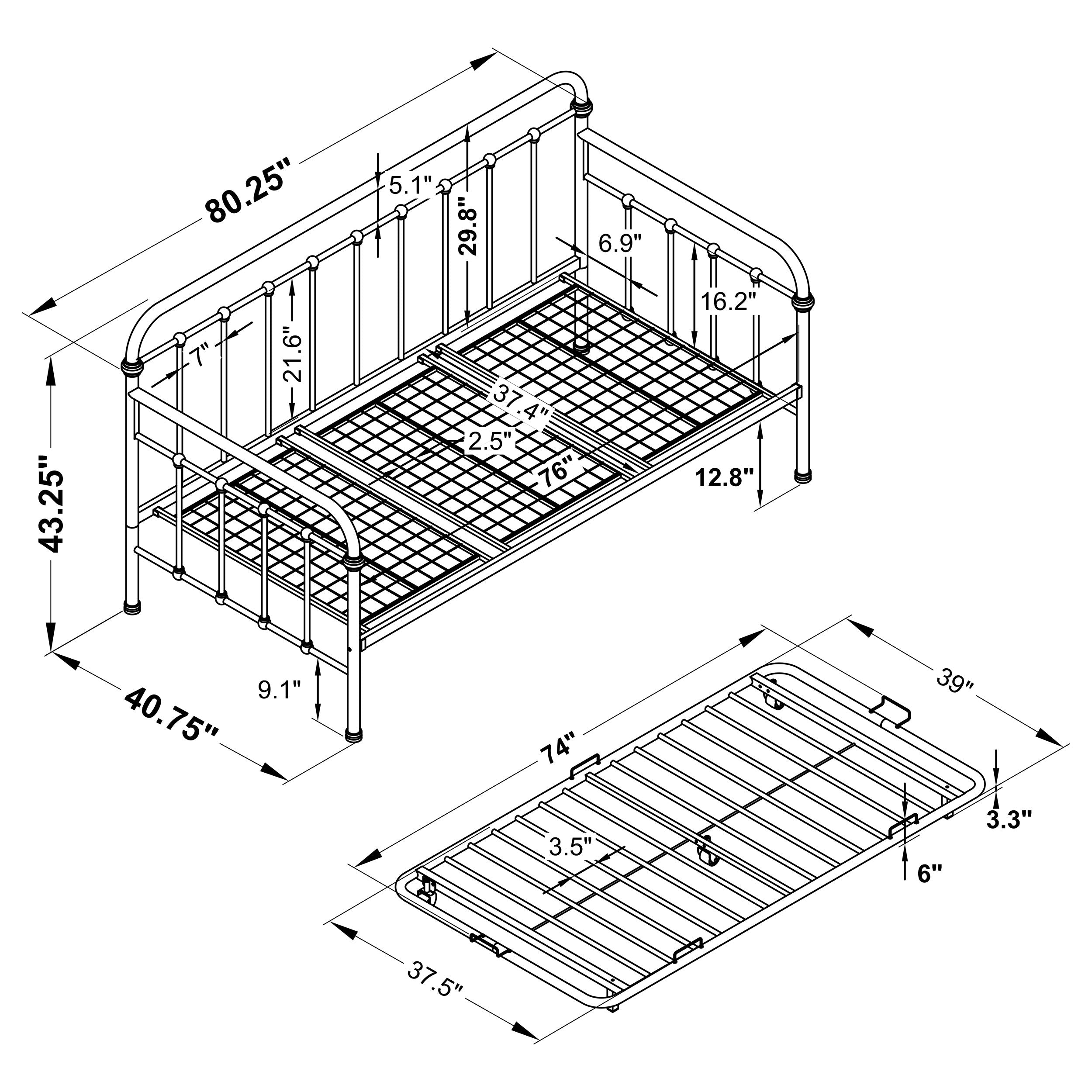 Livingston Daybed with Trundle - Ideal Furniture (Fresno,CA)