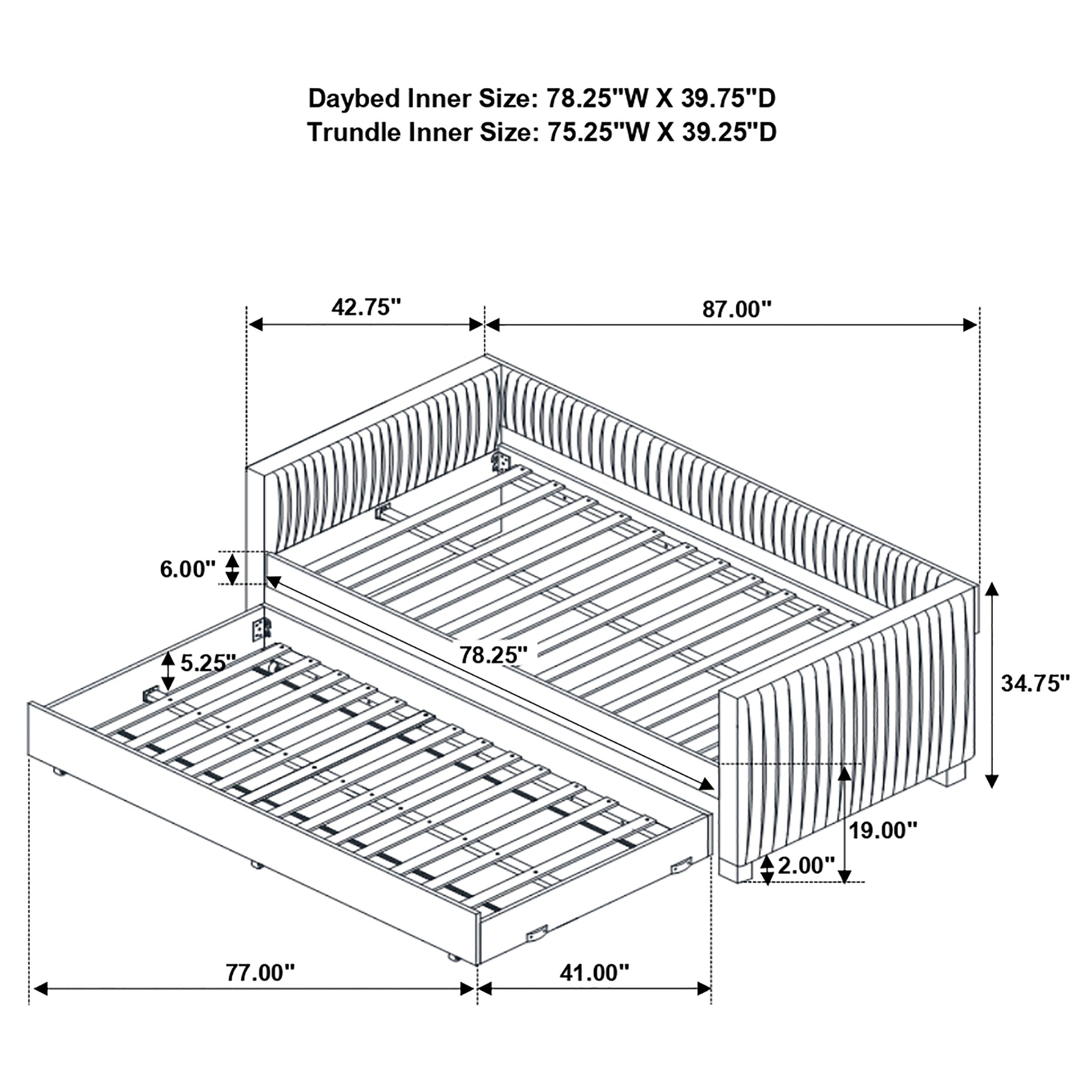 Brodie Daybed with Trundle - Ideal Furniture (Fresno,CA)