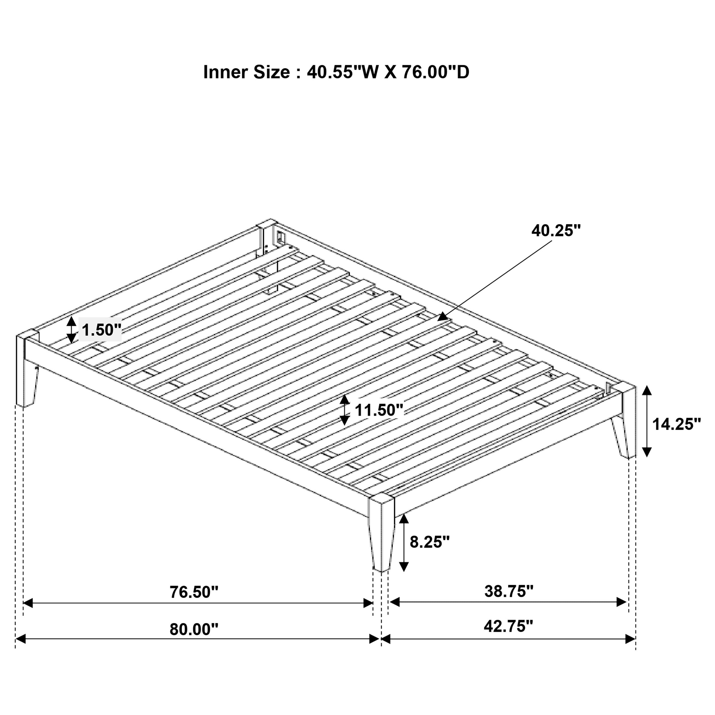 Hounslow Platform Bed Base - Ideal Furniture (Fresno,CA)