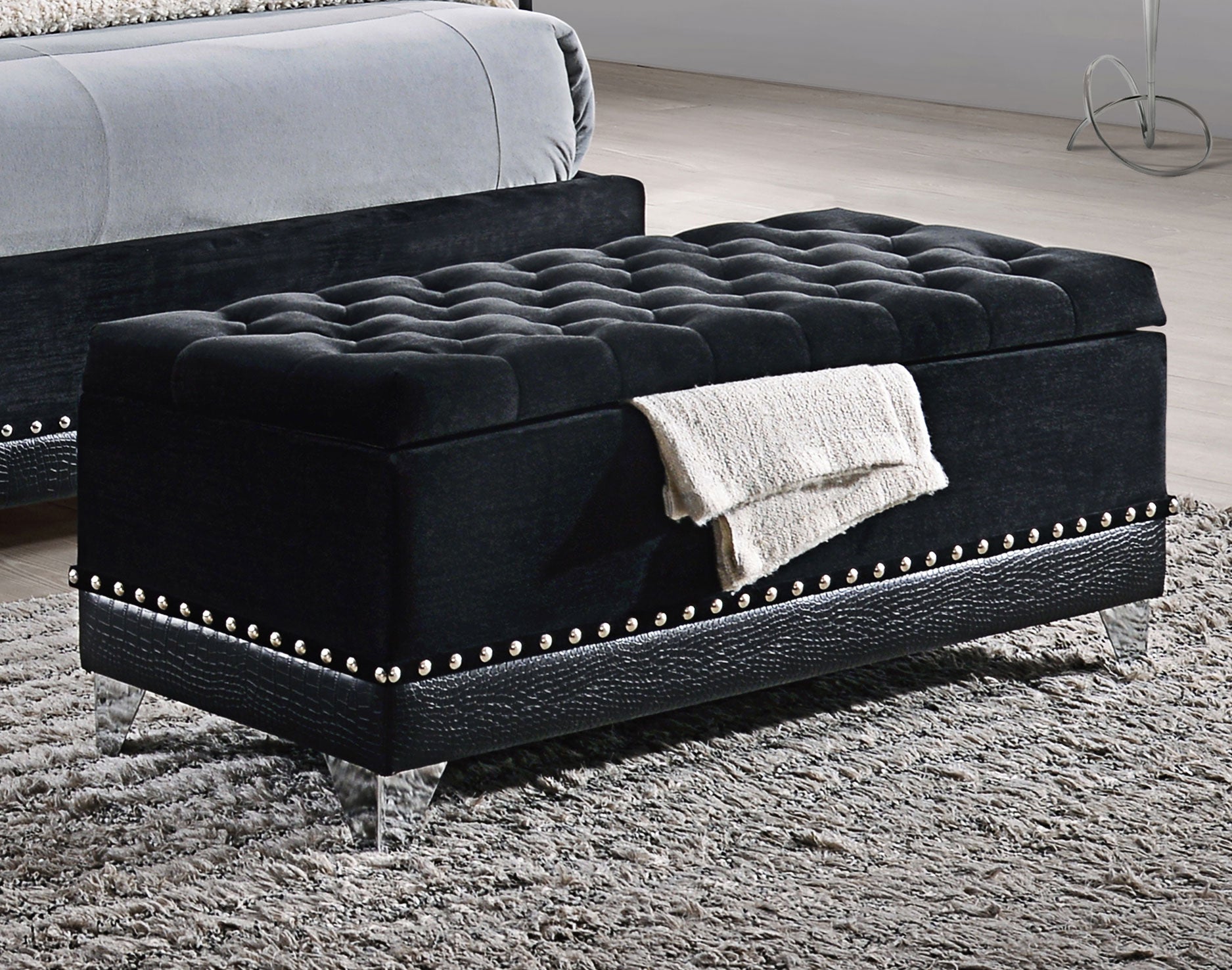 Barzini Storage Bench - Ideal Furniture (Fresno,CA)