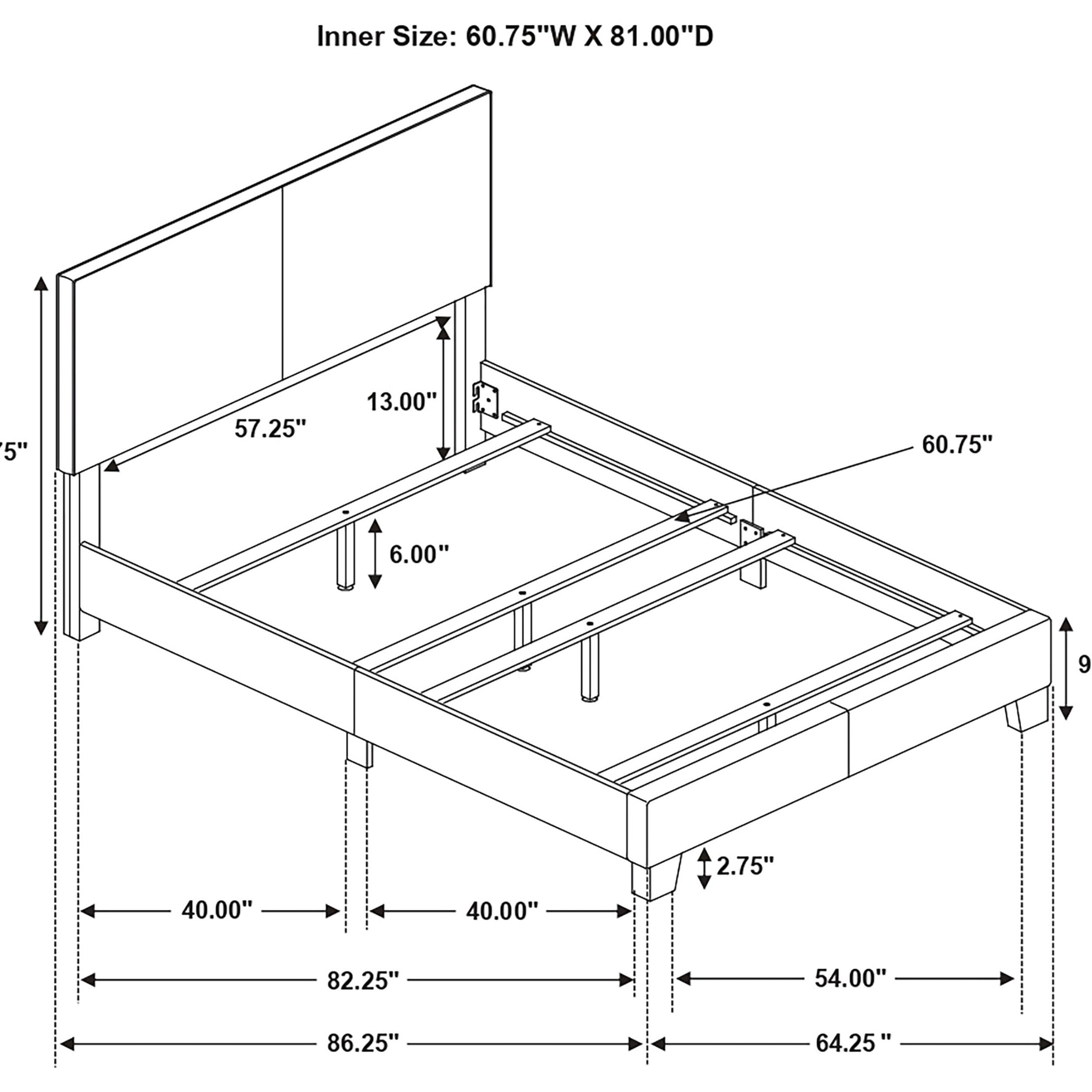 Dorian Panel Bed - Ideal Furniture (Fresno,CA)