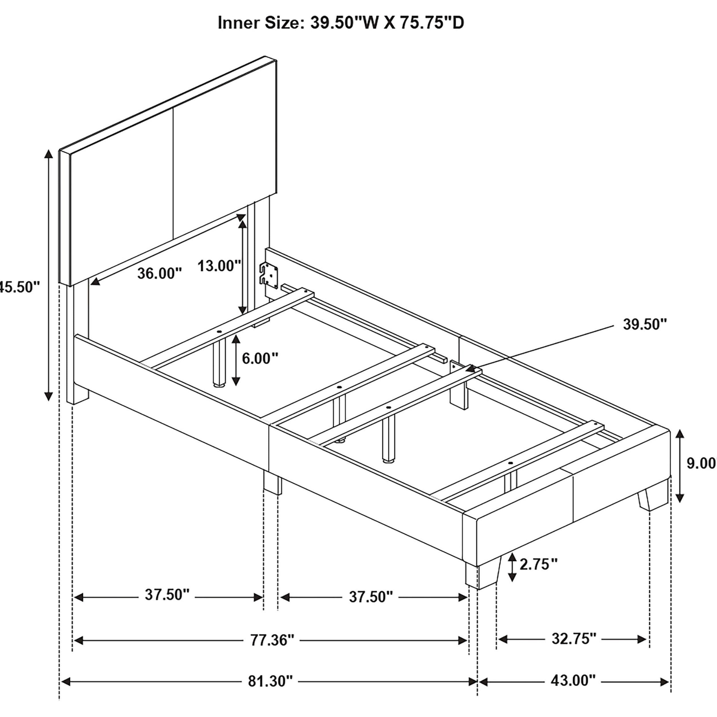 Dorian Panel Bed - Ideal Furniture (Fresno,CA)