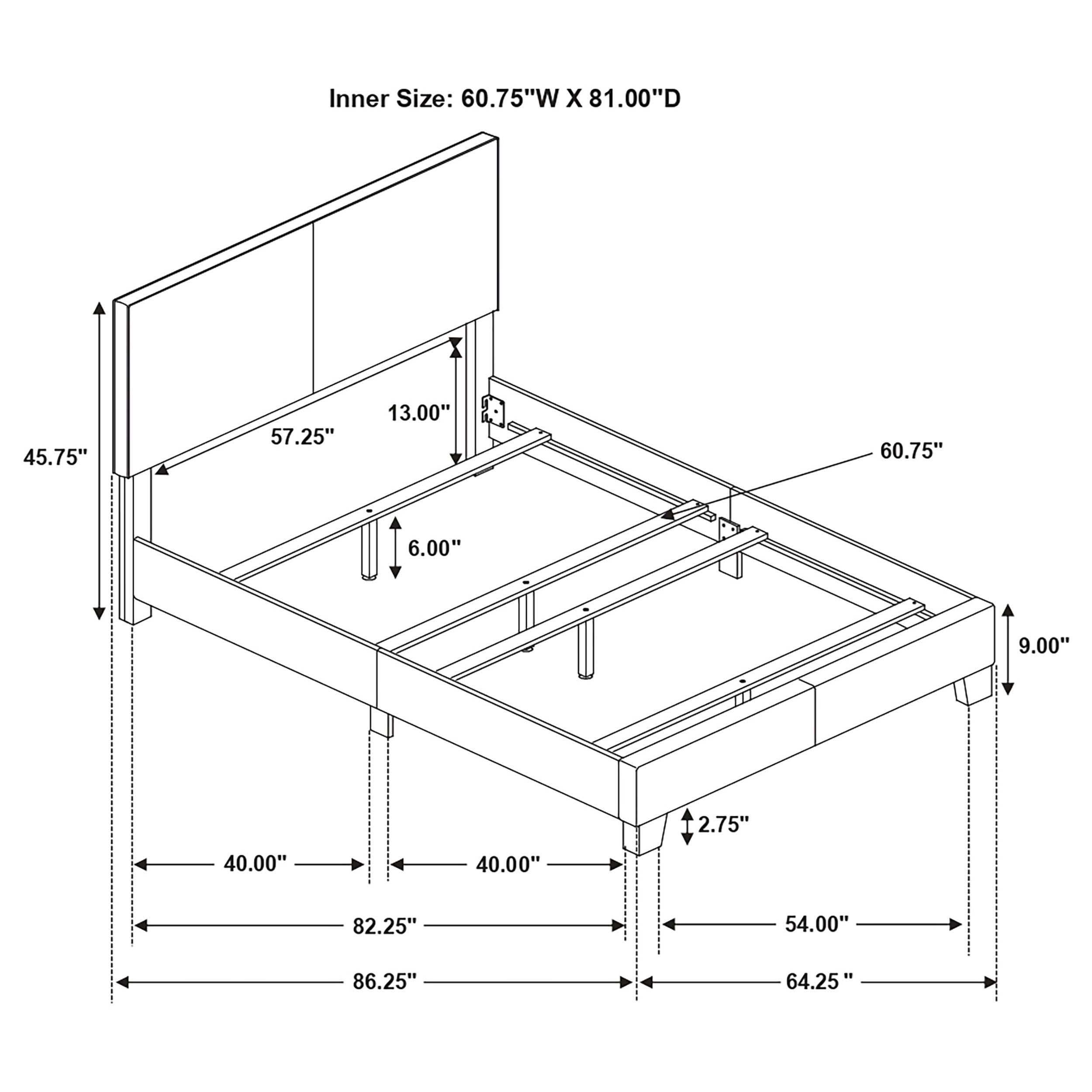 Dorian Panel Bed - Ideal Furniture (Fresno,CA)