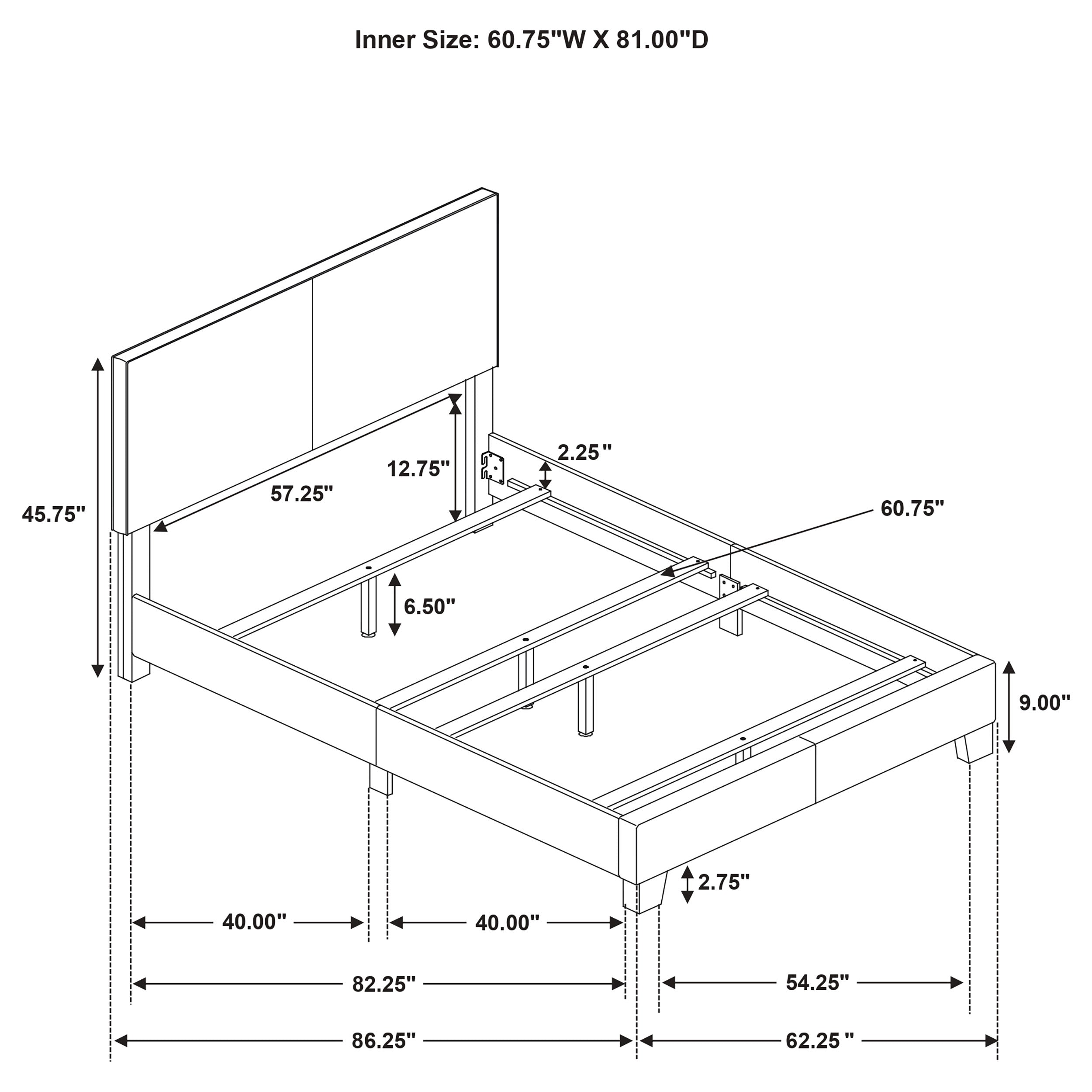 Dorian Panel Bed - Ideal Furniture (Fresno,CA)