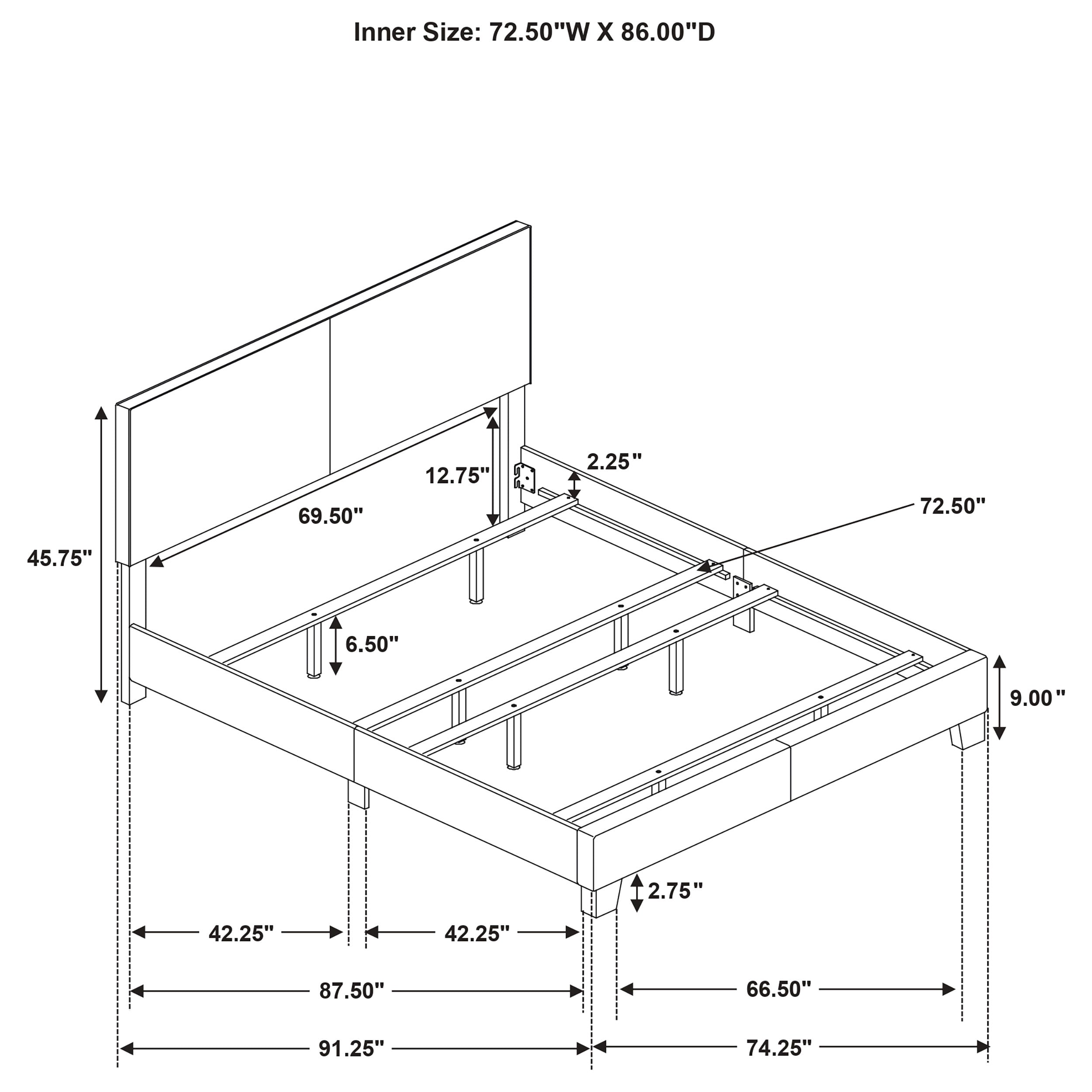 Dorian Panel Bed - Ideal Furniture (Fresno,CA)