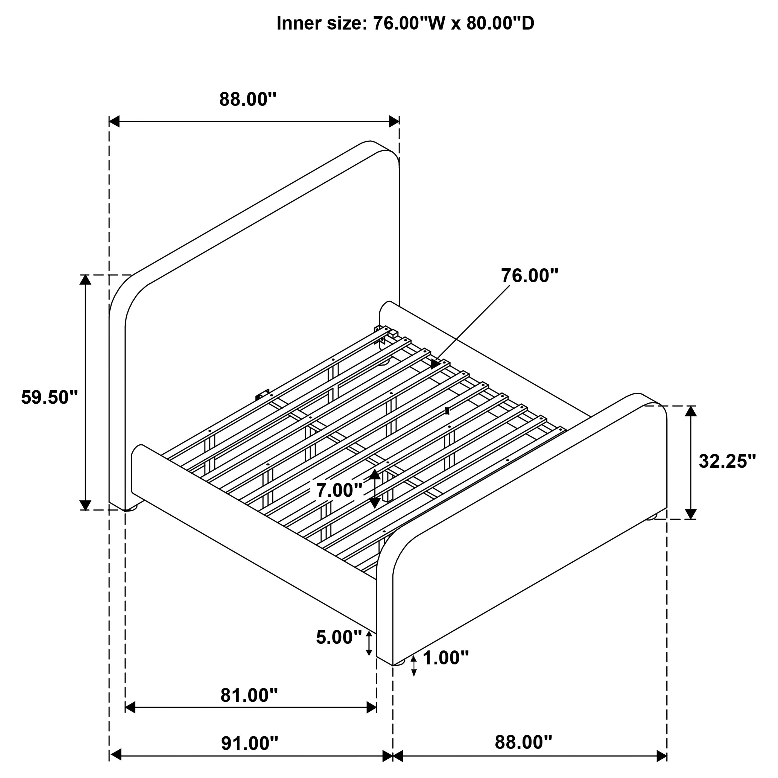 Wren Panel Platform Bed - Ideal Furniture (Fresno,CA)