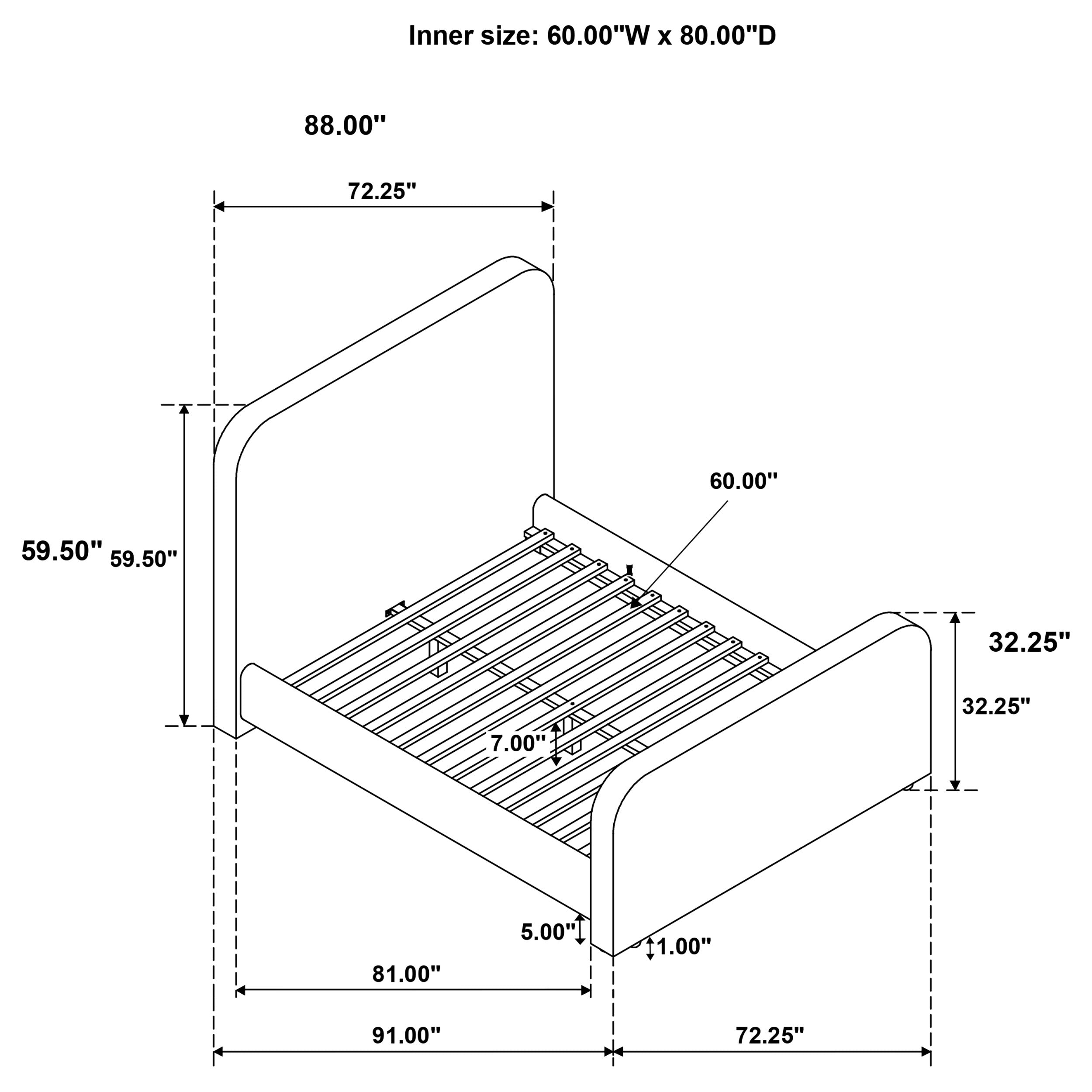 Wren Panel Platform Bed - Ideal Furniture (Fresno,CA)