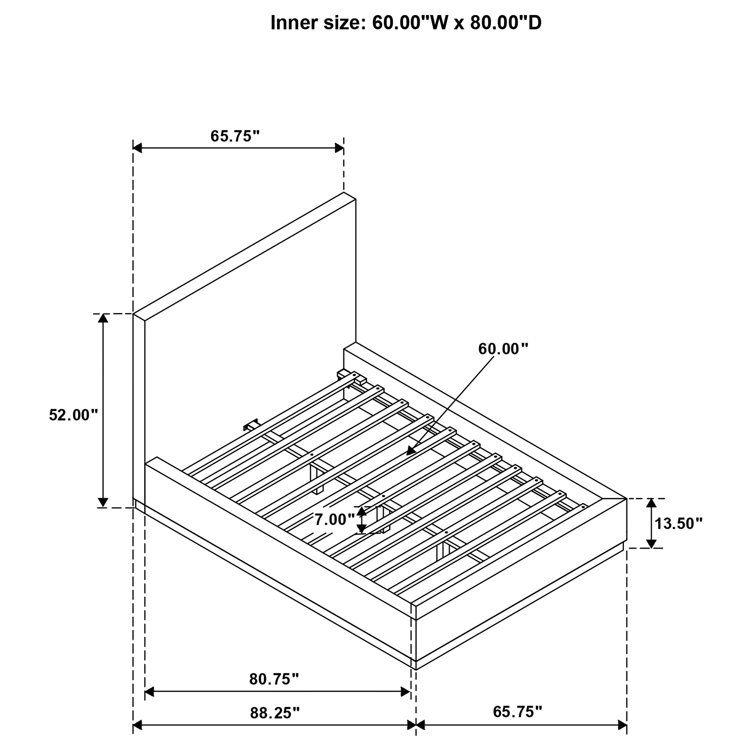 Knox Panel Platform Bed - Ideal Furniture (Fresno,CA)