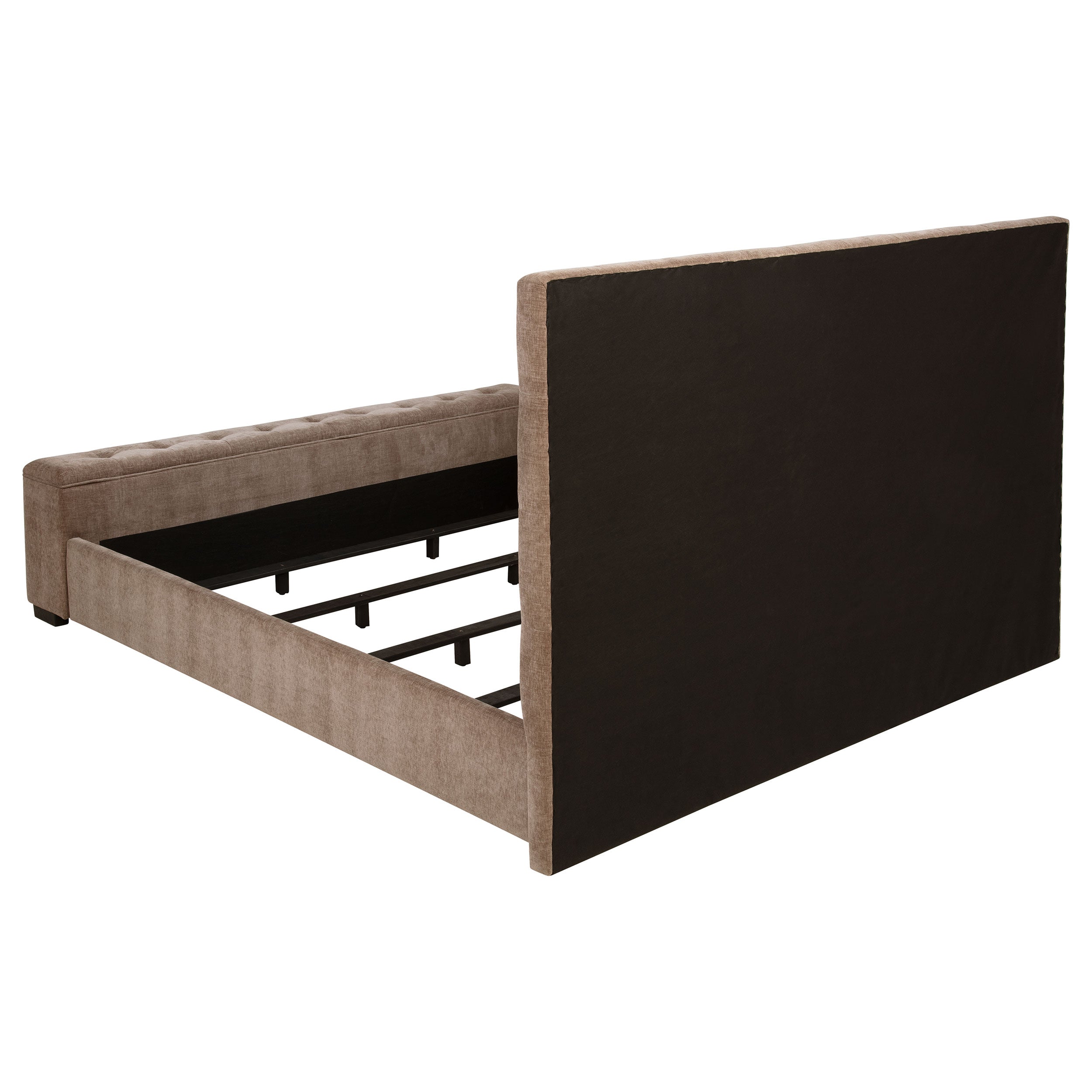 Senna Panel Bed with Bluetooth Speaker and Flame Visualizer - Ideal Furniture (Fresno,CA)