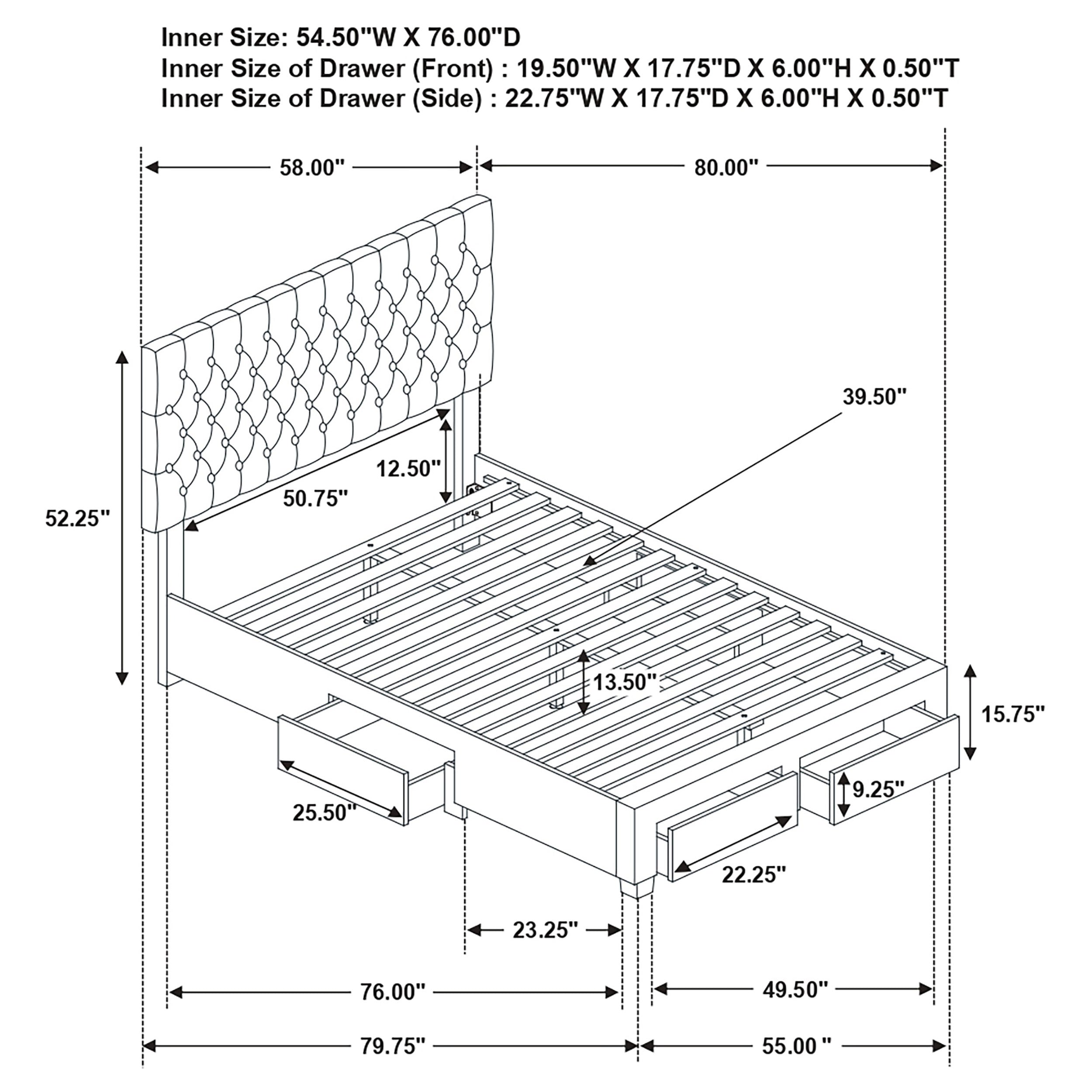 Soledad Panel Platform Storage Bed - Ideal Furniture (Fresno,CA)