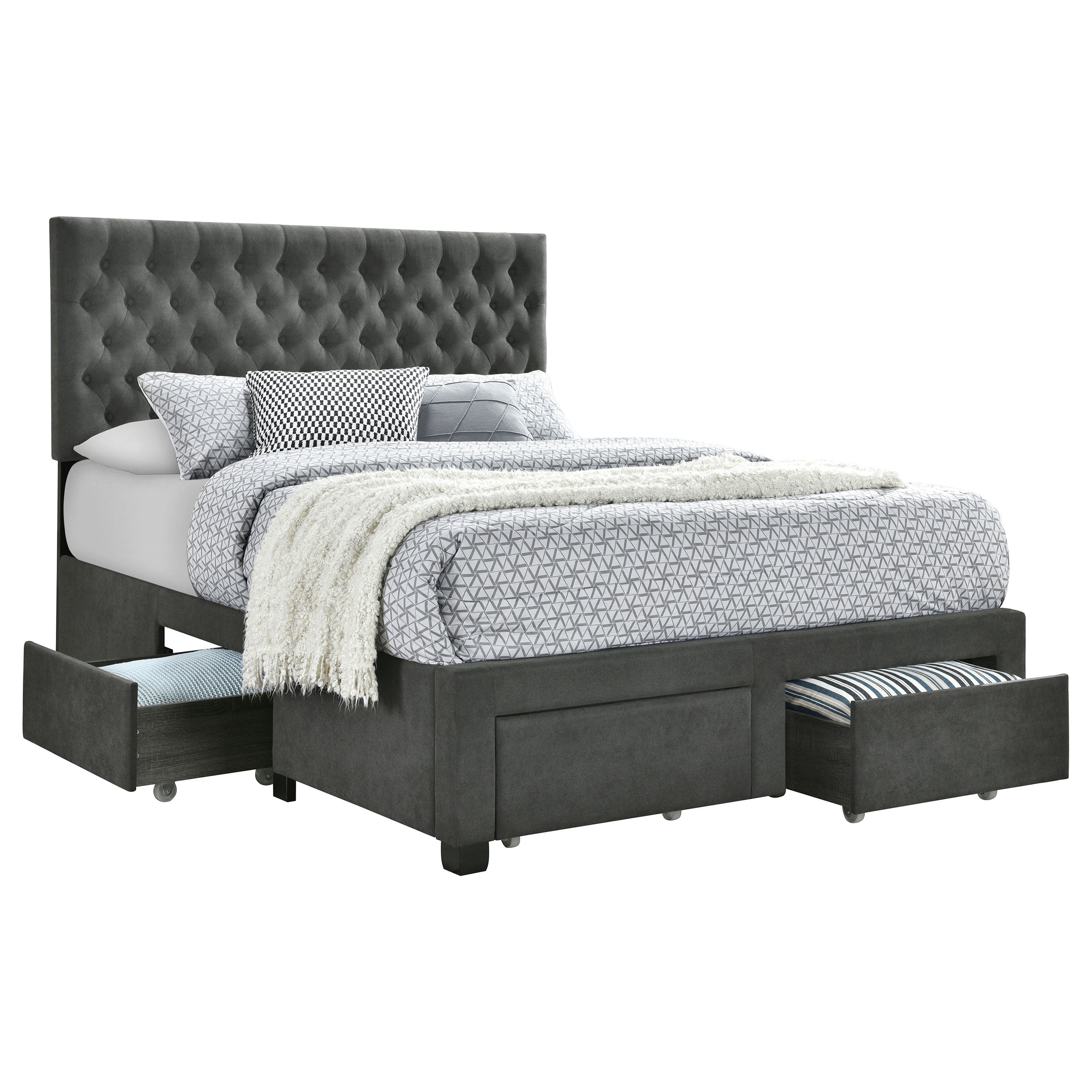 Soledad Panel Platform Storage Bed - Ideal Furniture (Fresno,CA)